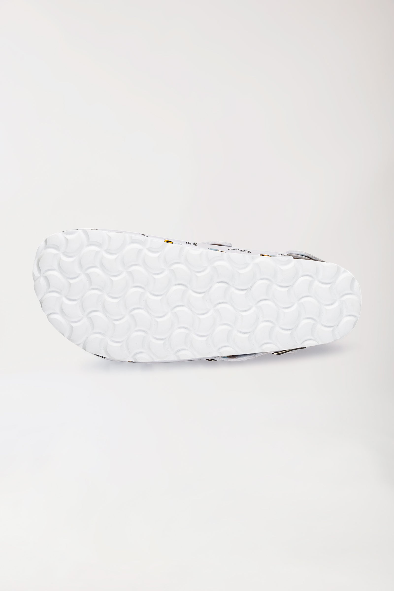 Unisex Clog weiss/gelb/schwarz