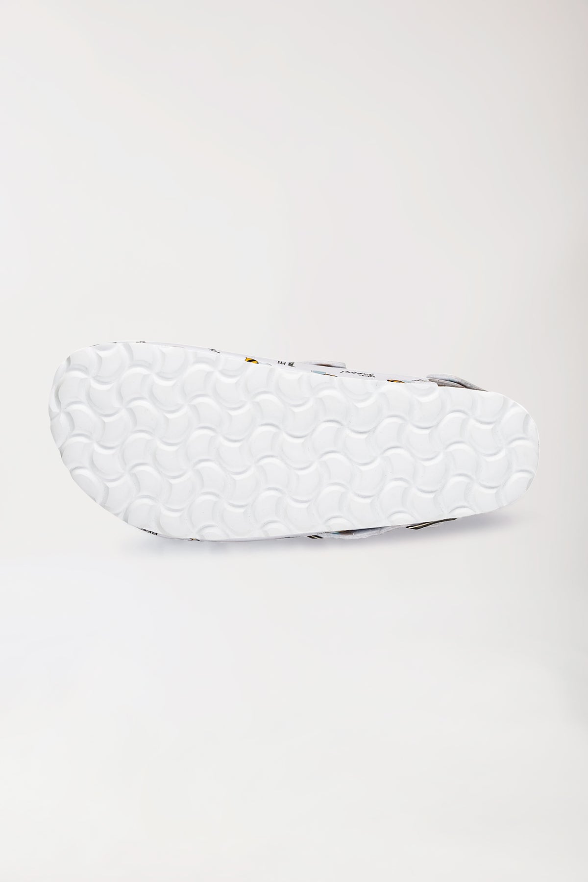 Unisex Clog weiss/gelb/schwarz