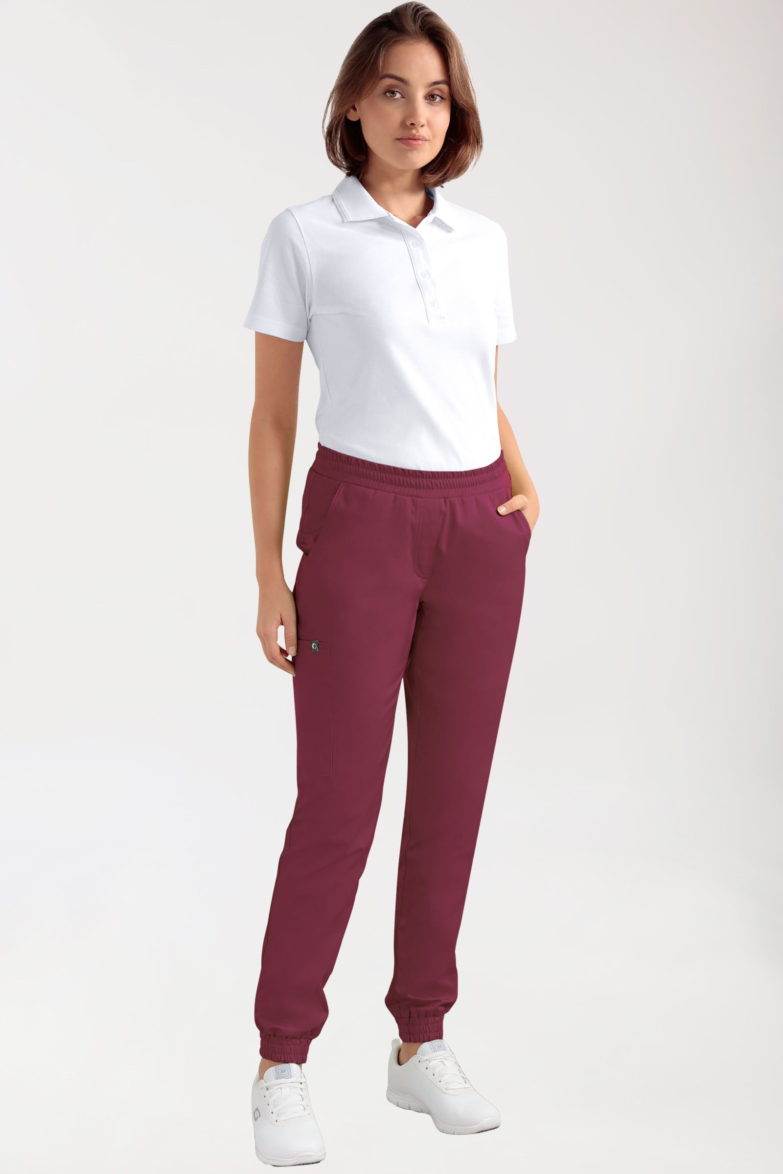 CORE Cargohose Damen - Jogpants Style bordeaux