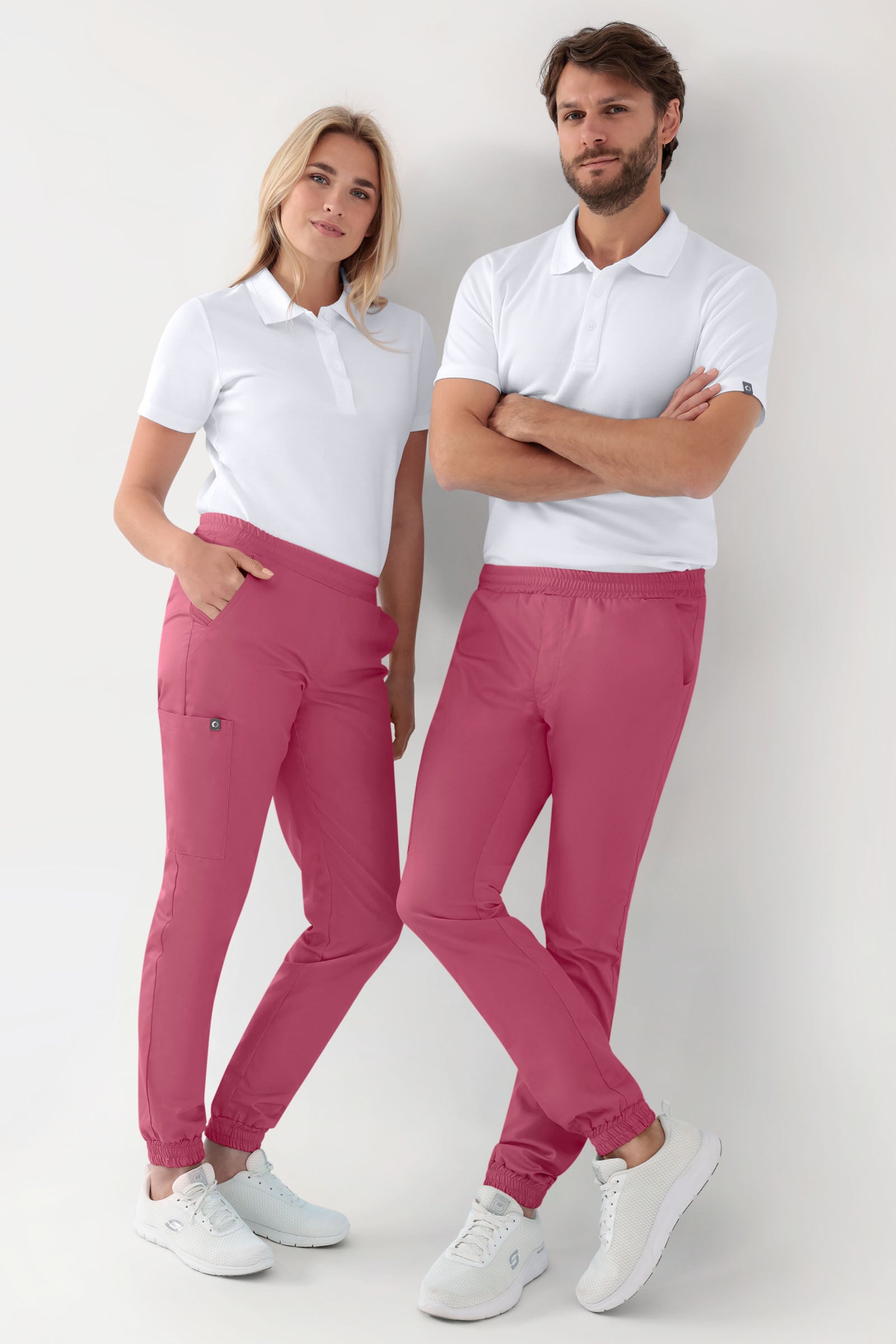 GREEN Stretch Hose Damen - Jogpants Style rosenholz, Vue de face 