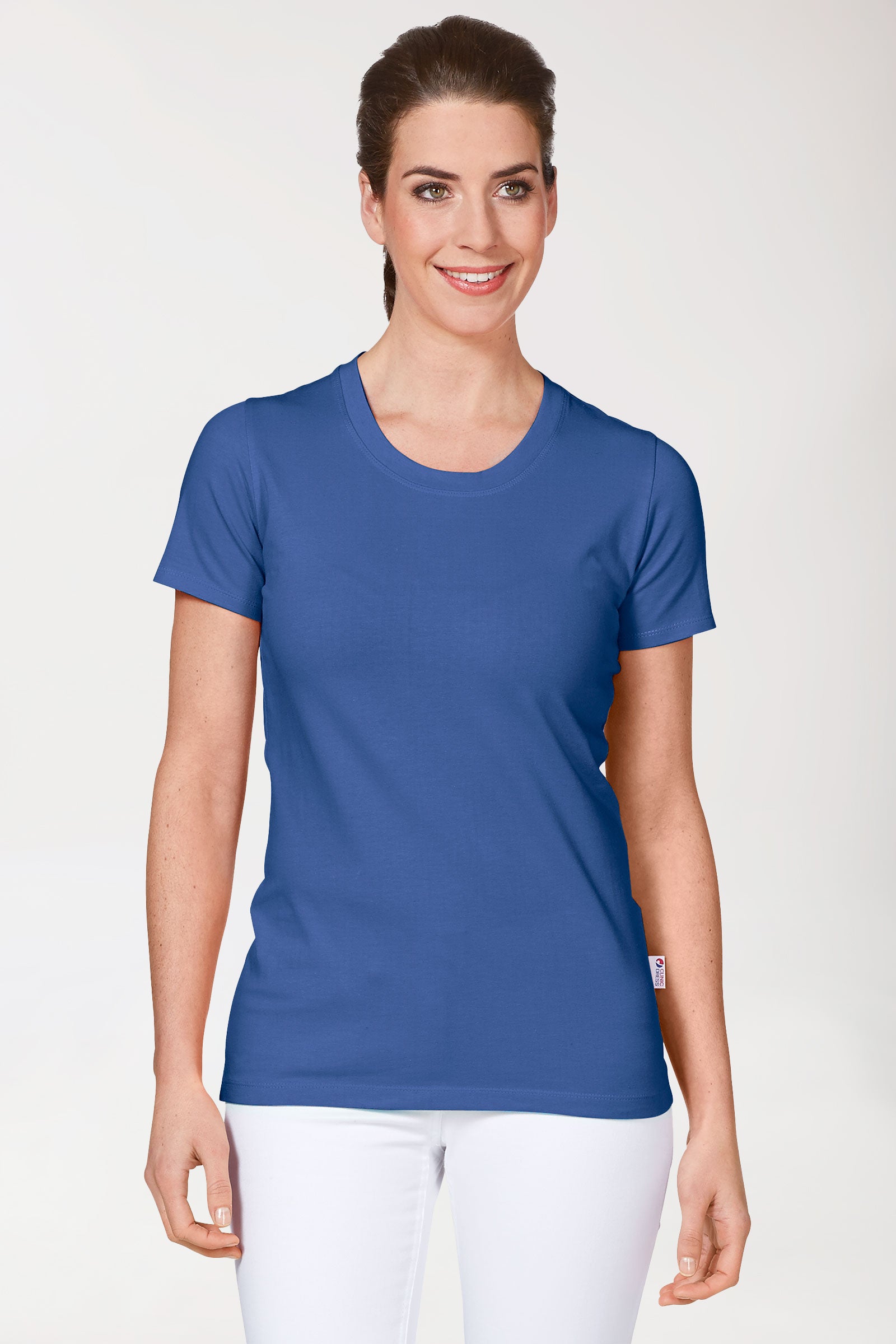 CORE Shirt Damen - Rundhals königsblau, Vorderansicht 