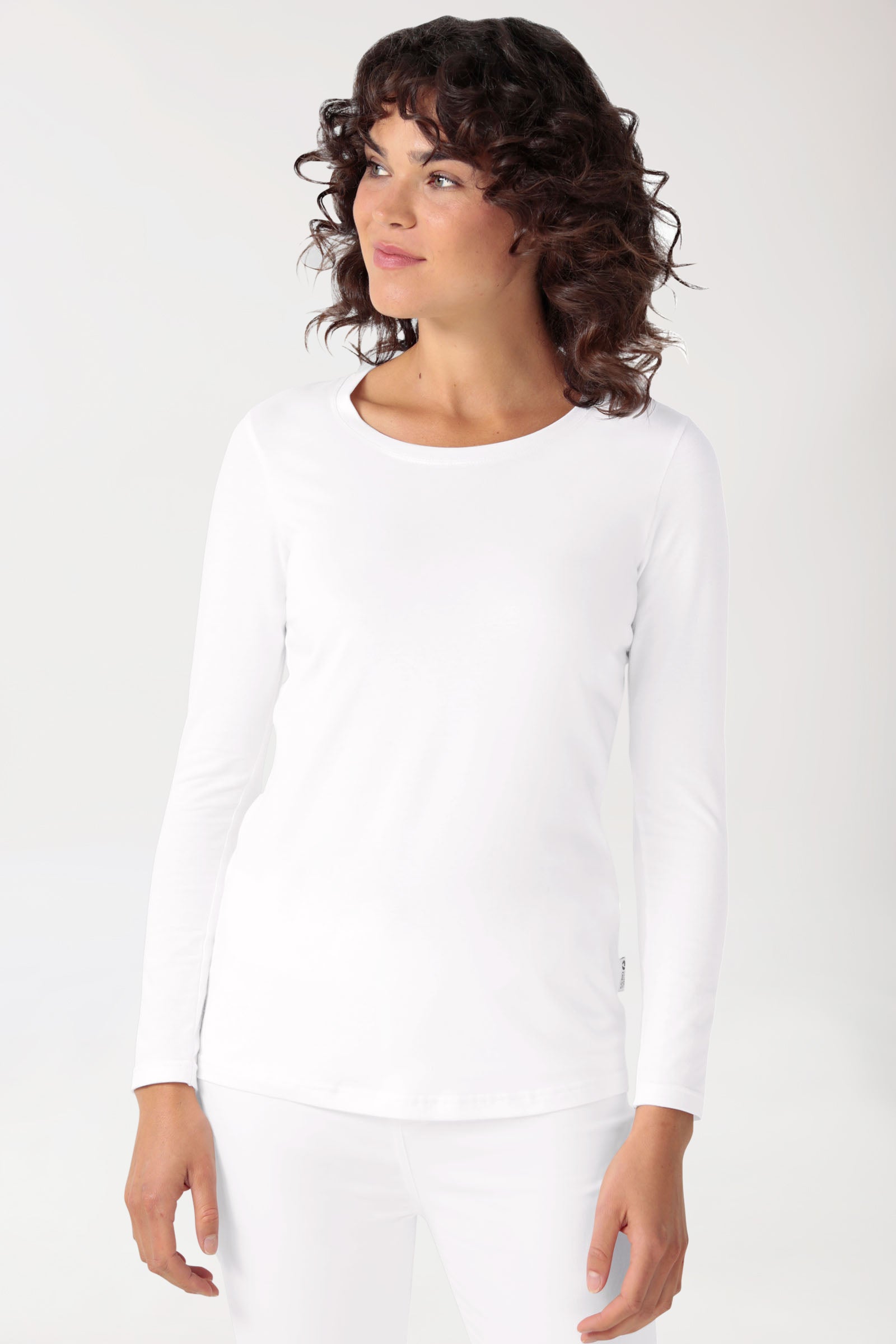 CORE Shirt Damen - 1/1 Arm weiss
