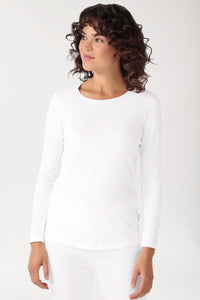 CORE Shirt Damen - 1/1 Arm weiss