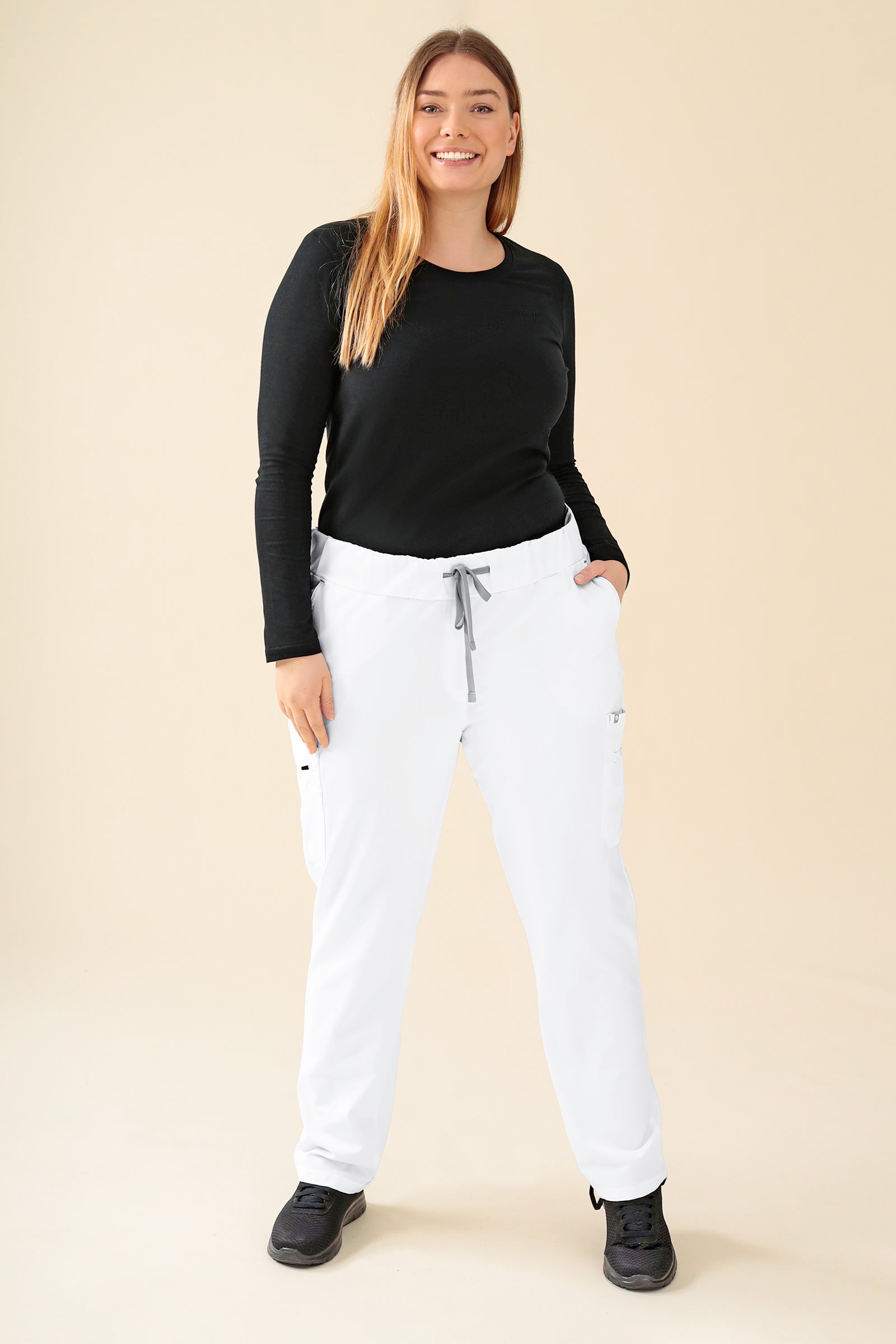 KAERE Shirt Damen - Longsleeve schwarz, Vue de face 