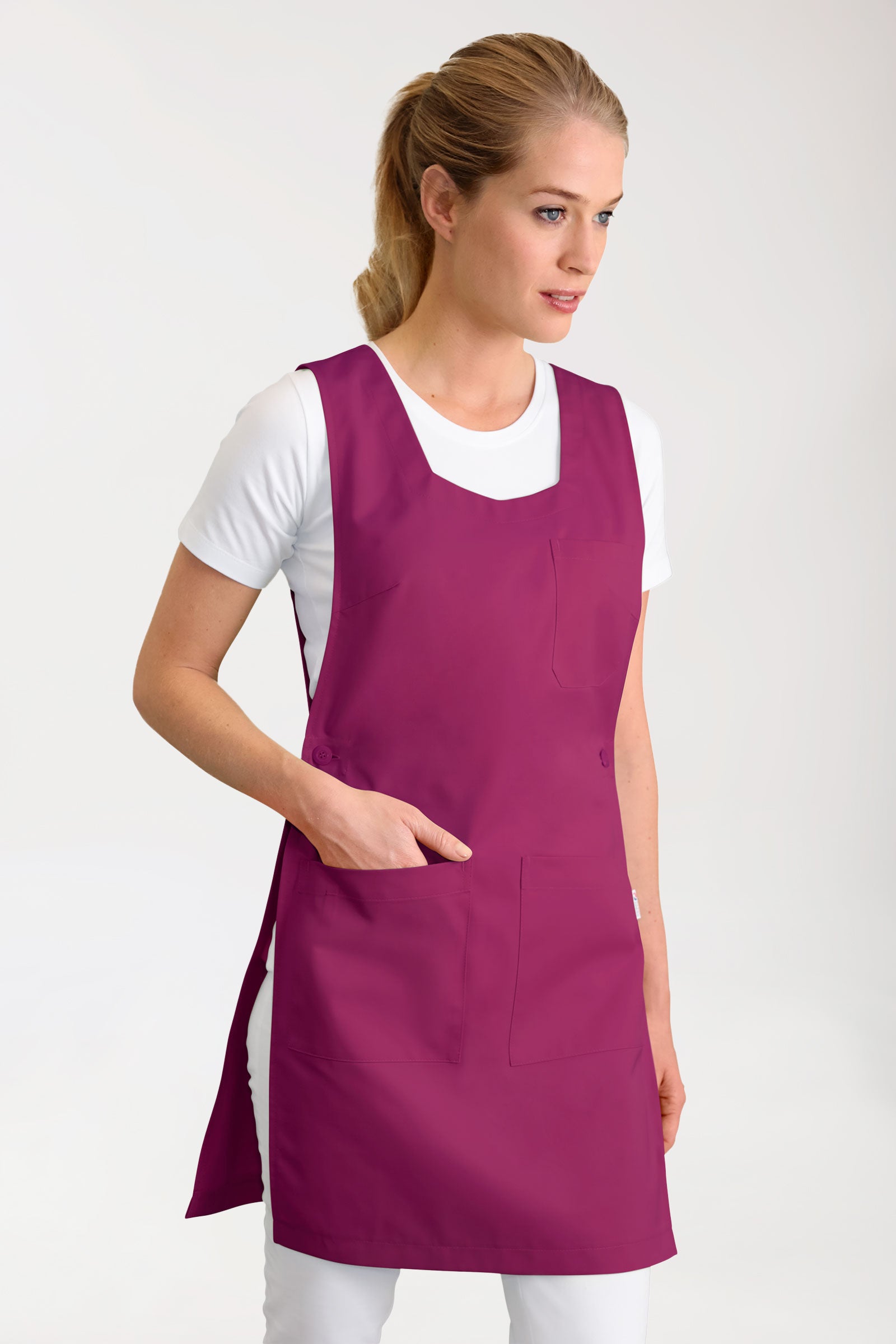 JUST STRONG Überwurfschürze Damen berry