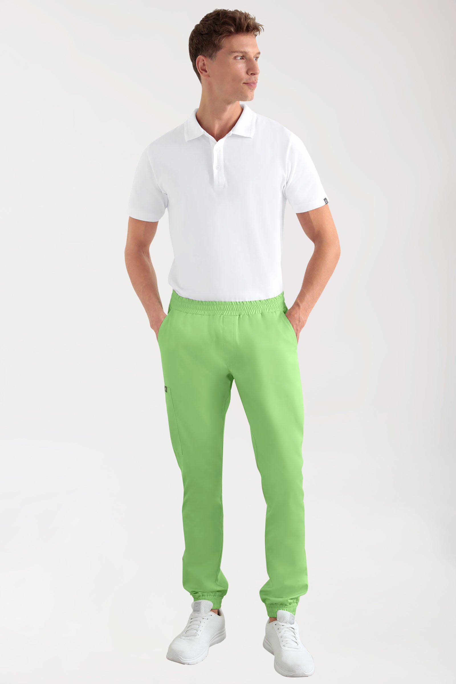 CORE Cargohose Herren - Jogpants Style apfelgrün