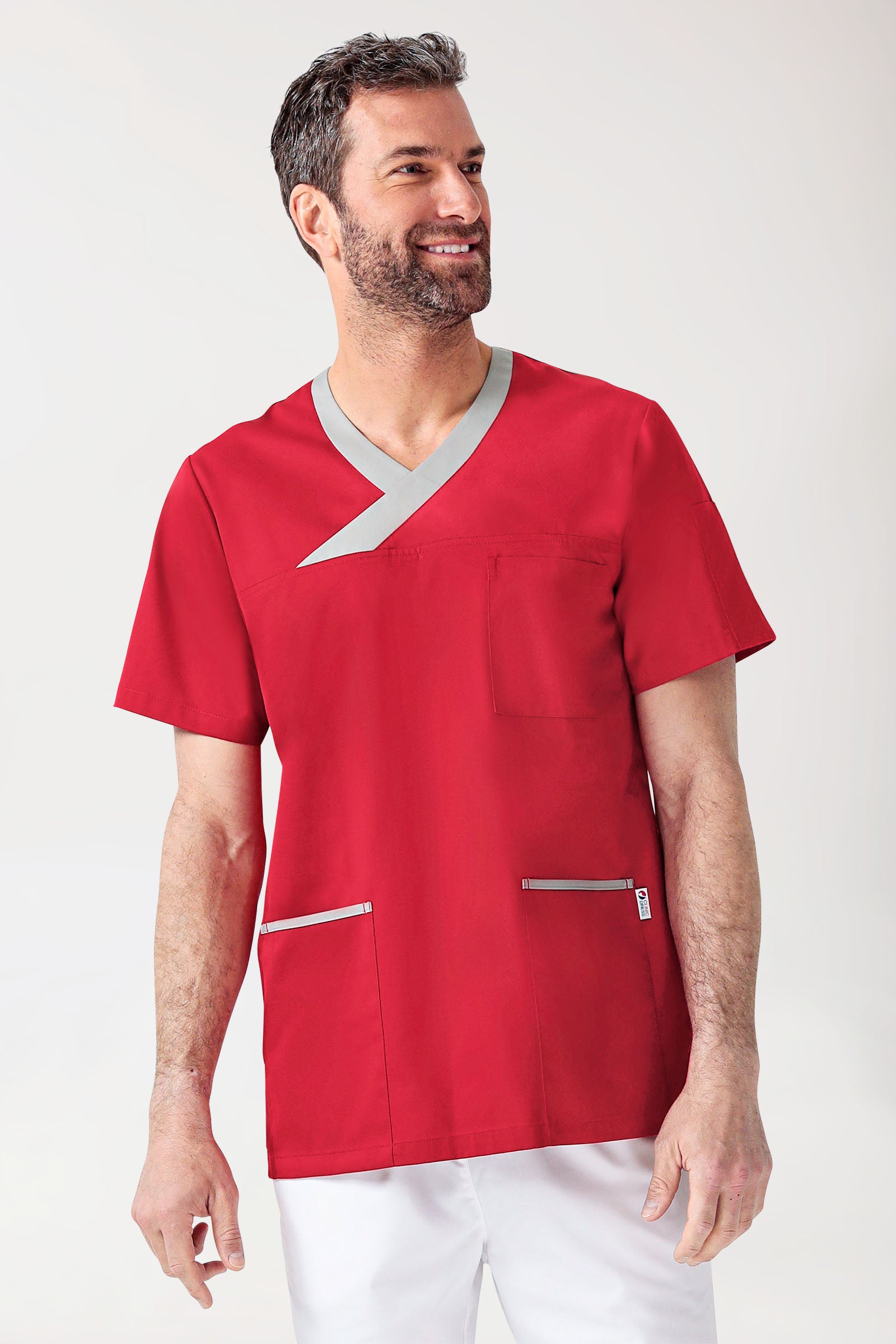 CORE Schlupfkasack Herren rot/grau