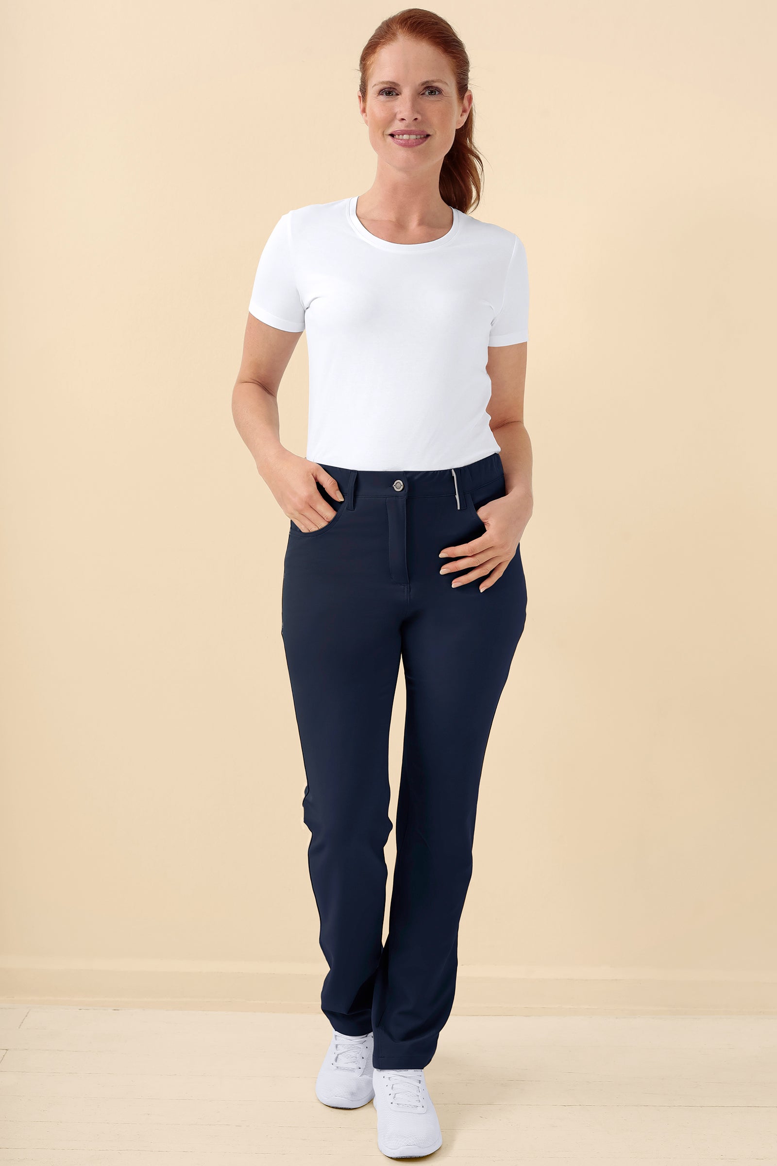 KAERE Hose Damen - 5-Pocket navy