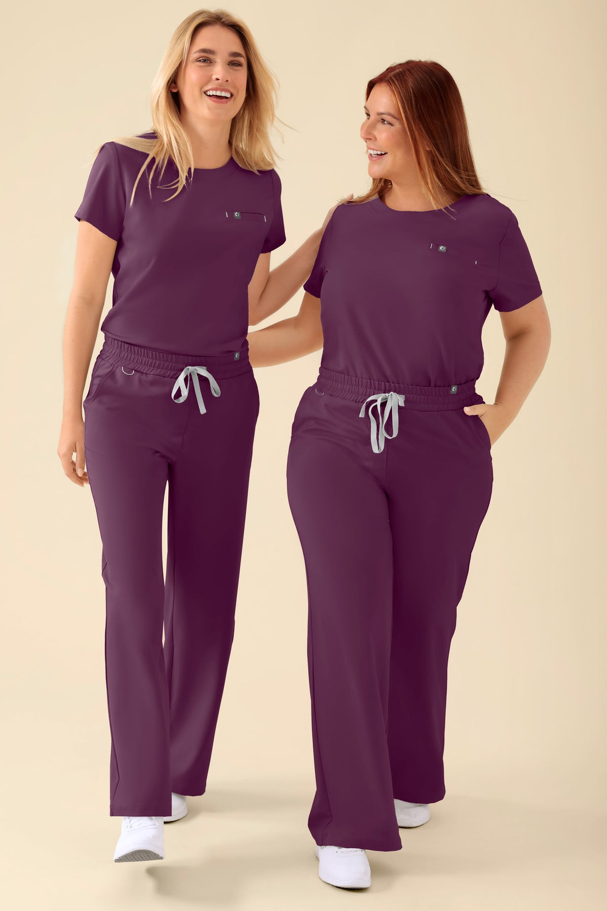 KAERE Hose Damen - weites Bein pflaume, Vue de face 