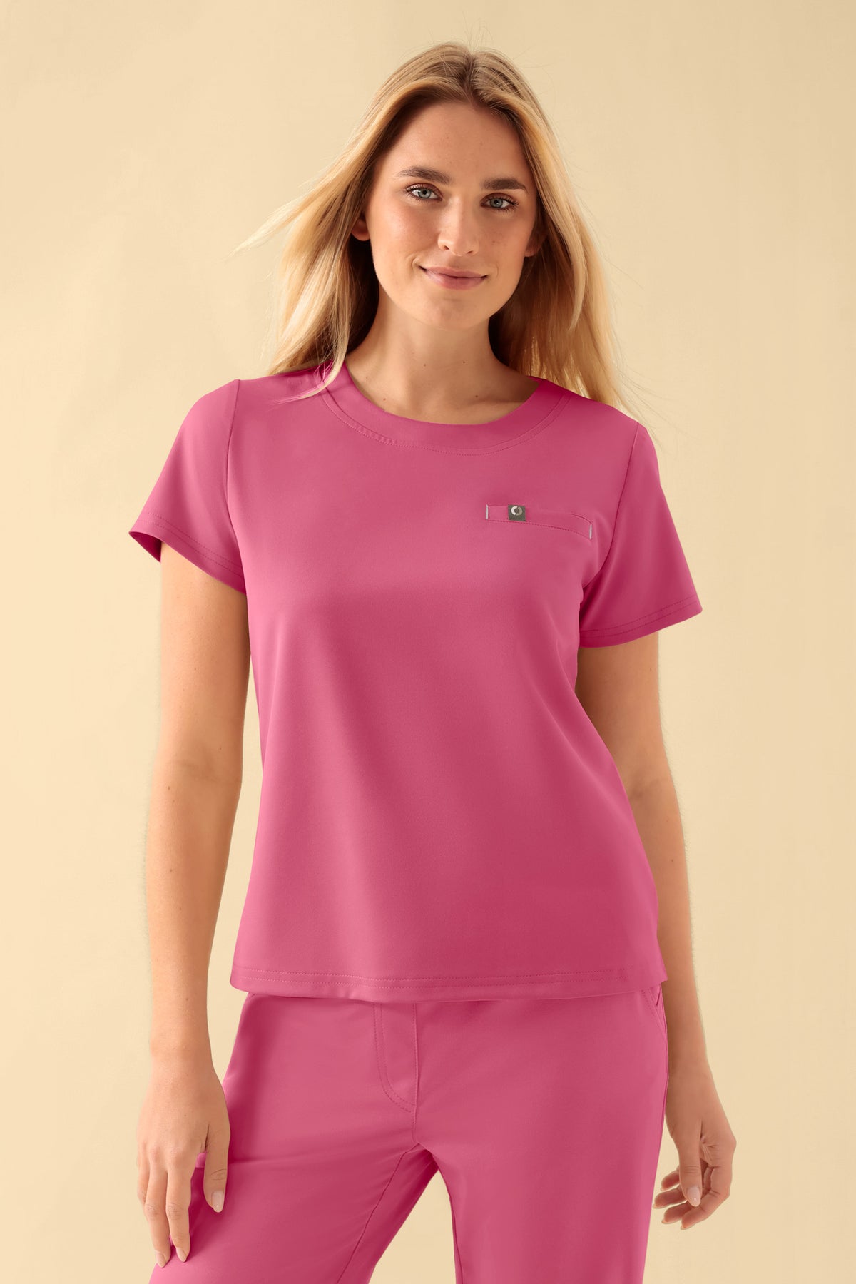 KAERE Shirt Damen - Rundhalsausschnitt rosenholz