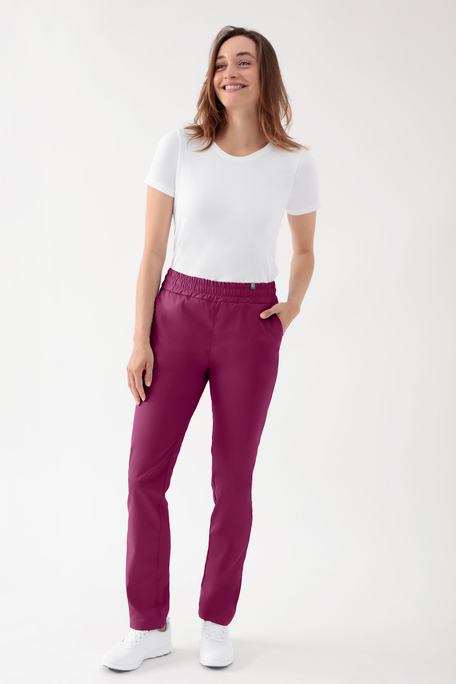 CORE Hose Unisex - hoher Bund berry