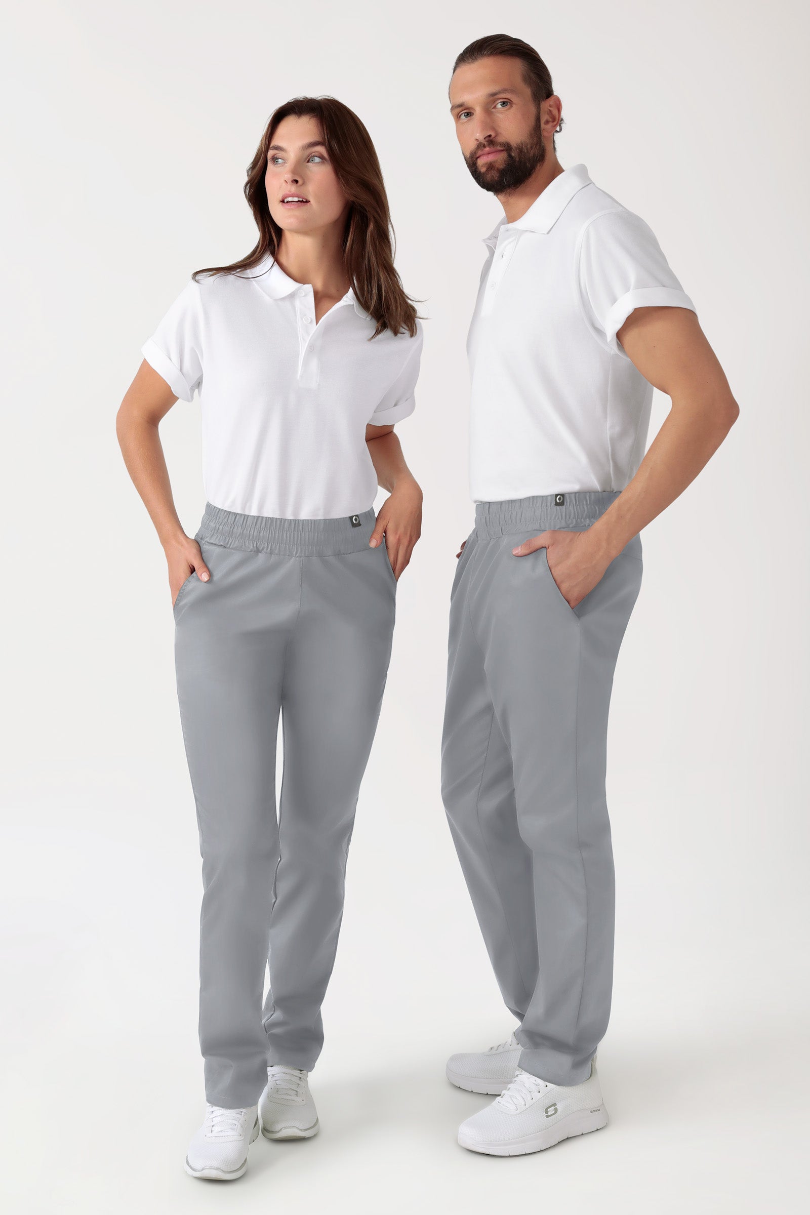 CORE Hose Unisex - hoher Bund grau