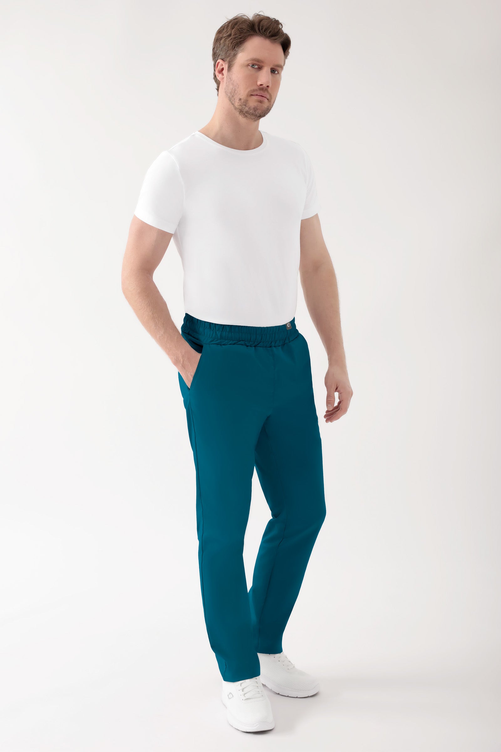 CORE Hose Unisex - hoher Bund petrol, Vue de face 