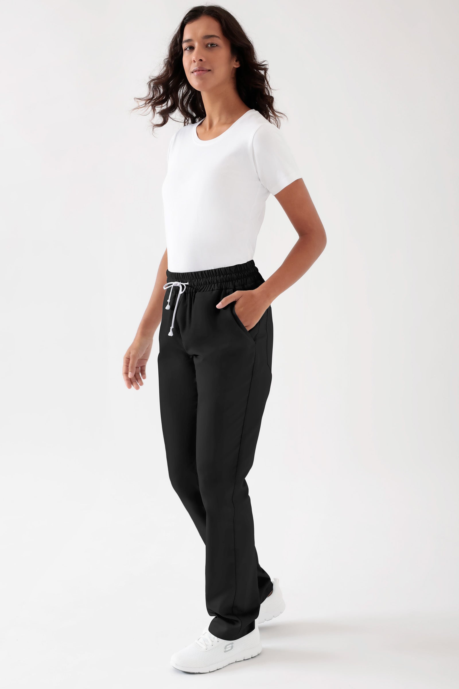 Lyocell Hose Unisex - Rundumgummibund schwarz