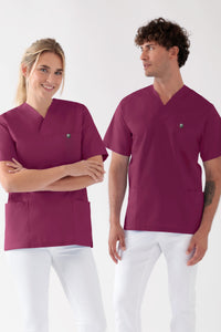 Baumwolle Schlupfkasack Unisex - Doppelpack berry