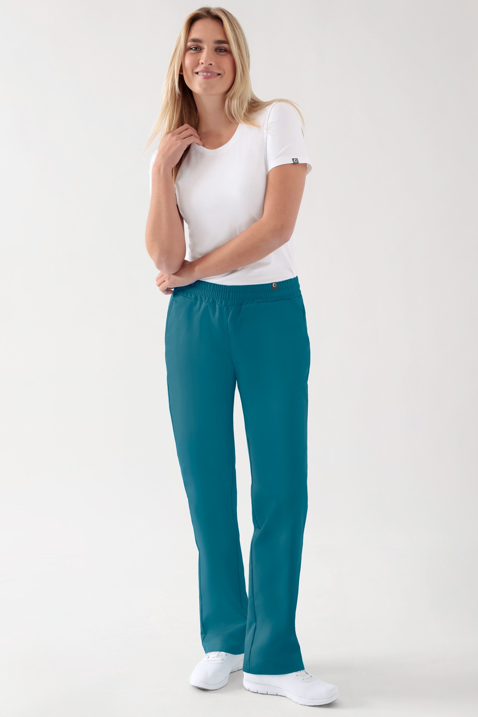 JUST STRONG Hose Damen - Gummibund petrol