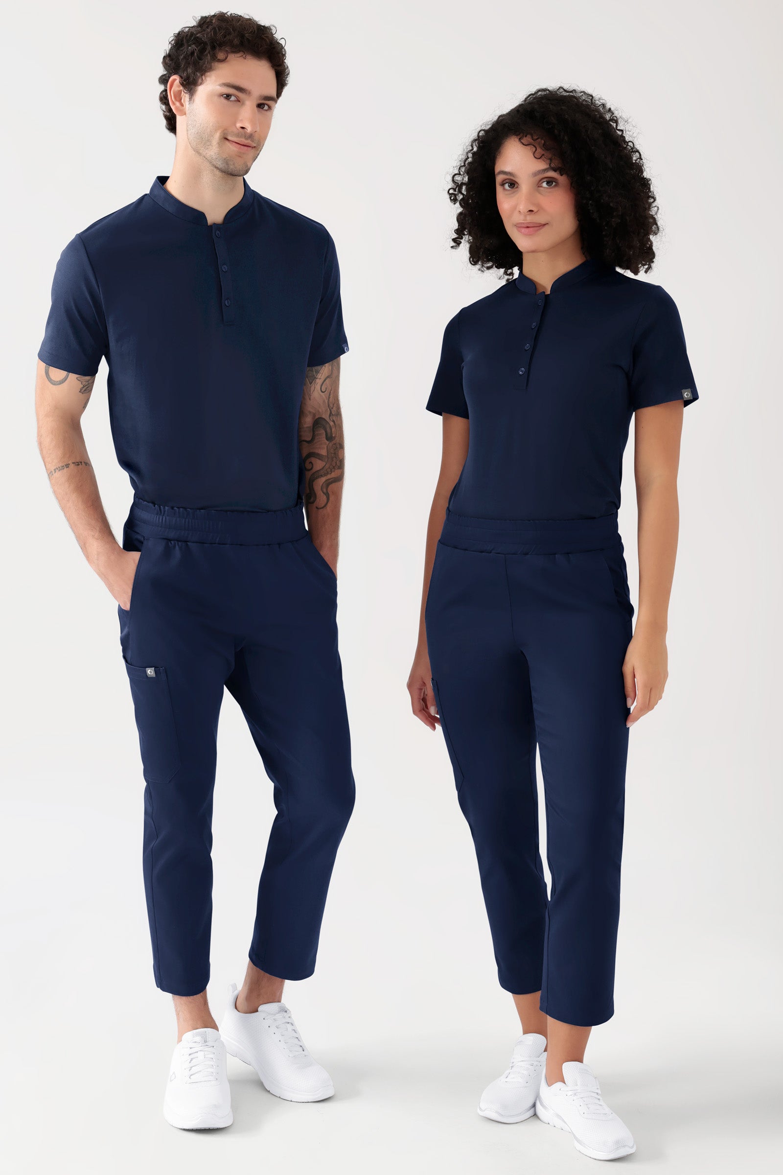 COMFY FLEX Stretch Hose Unisex - 7/8 Länge navy, Vue de face 