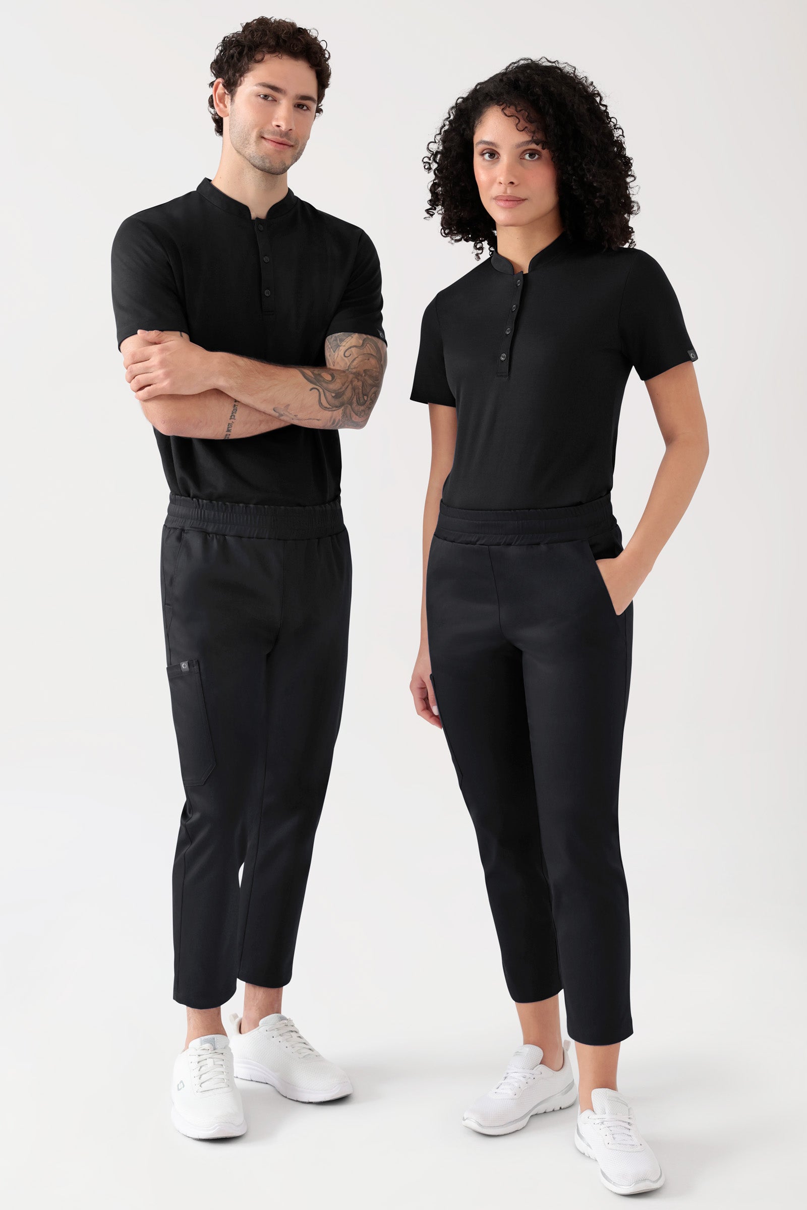 COMFY FLEX Stretch Hose Unisex - 7/8 Länge schwarz, Vue de face 