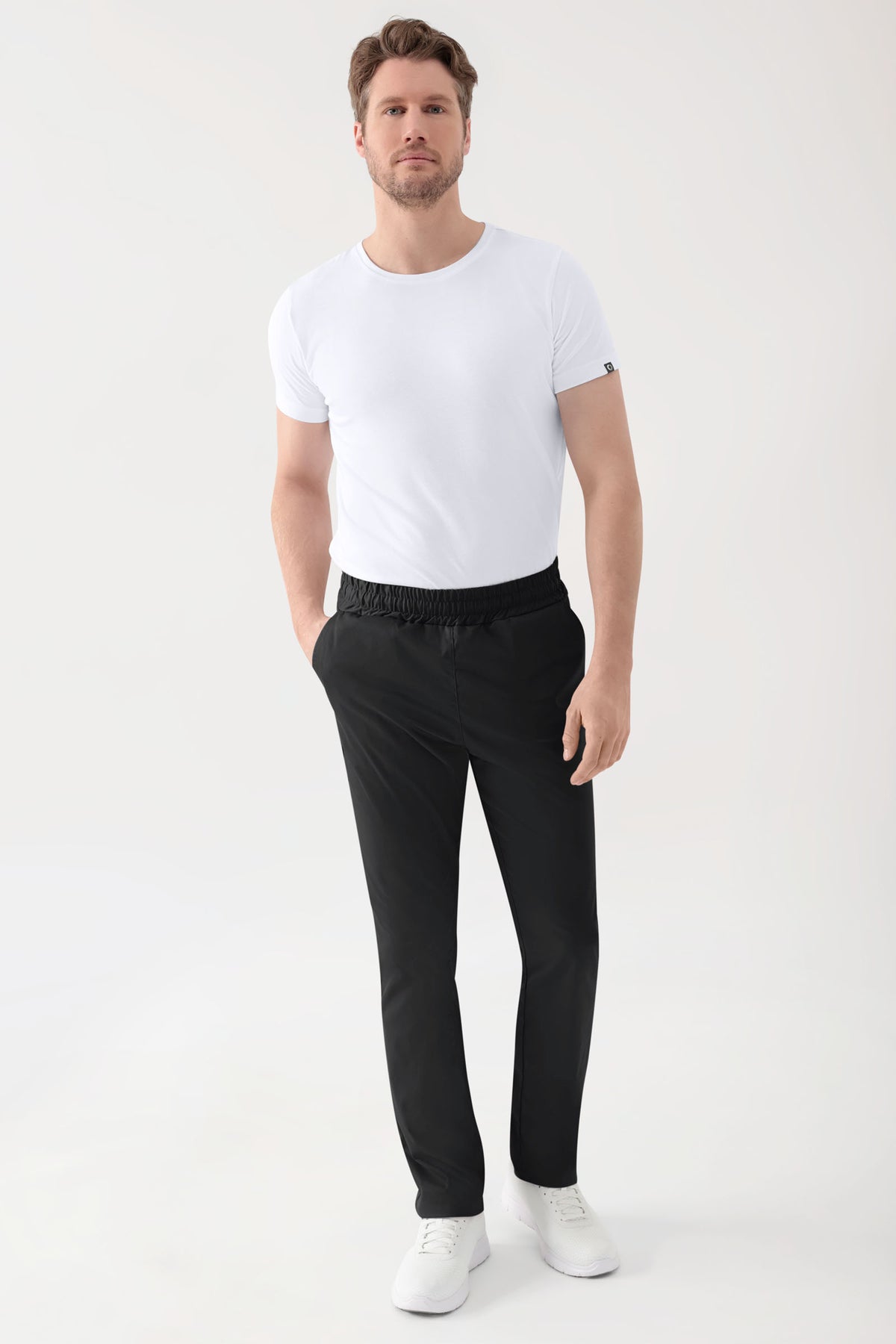 Stretch Hose Unisex - Rundumgummibund schwarz