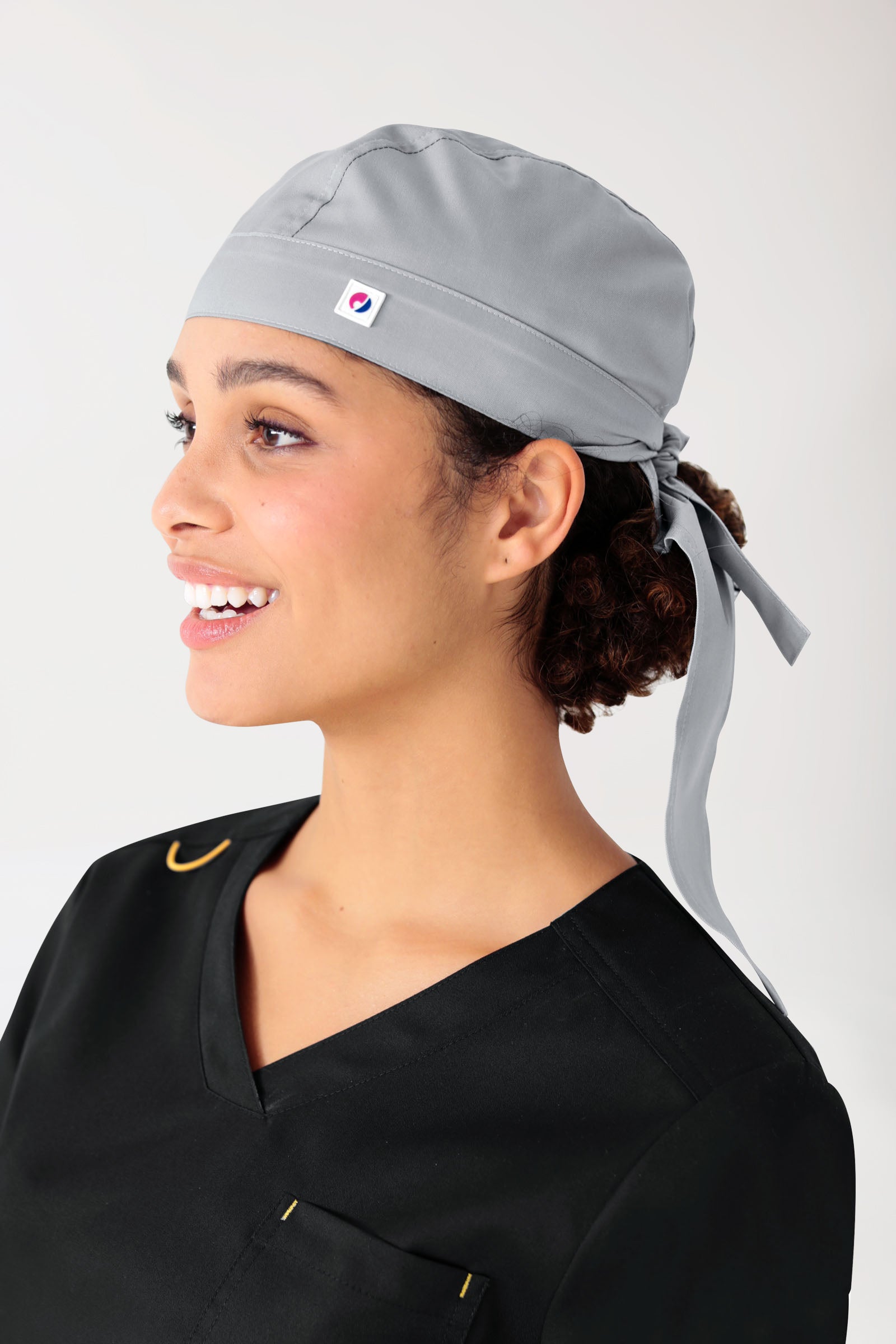 JUST STRONG Bandana Kopftuch Unisex grau, Vorderansicht 