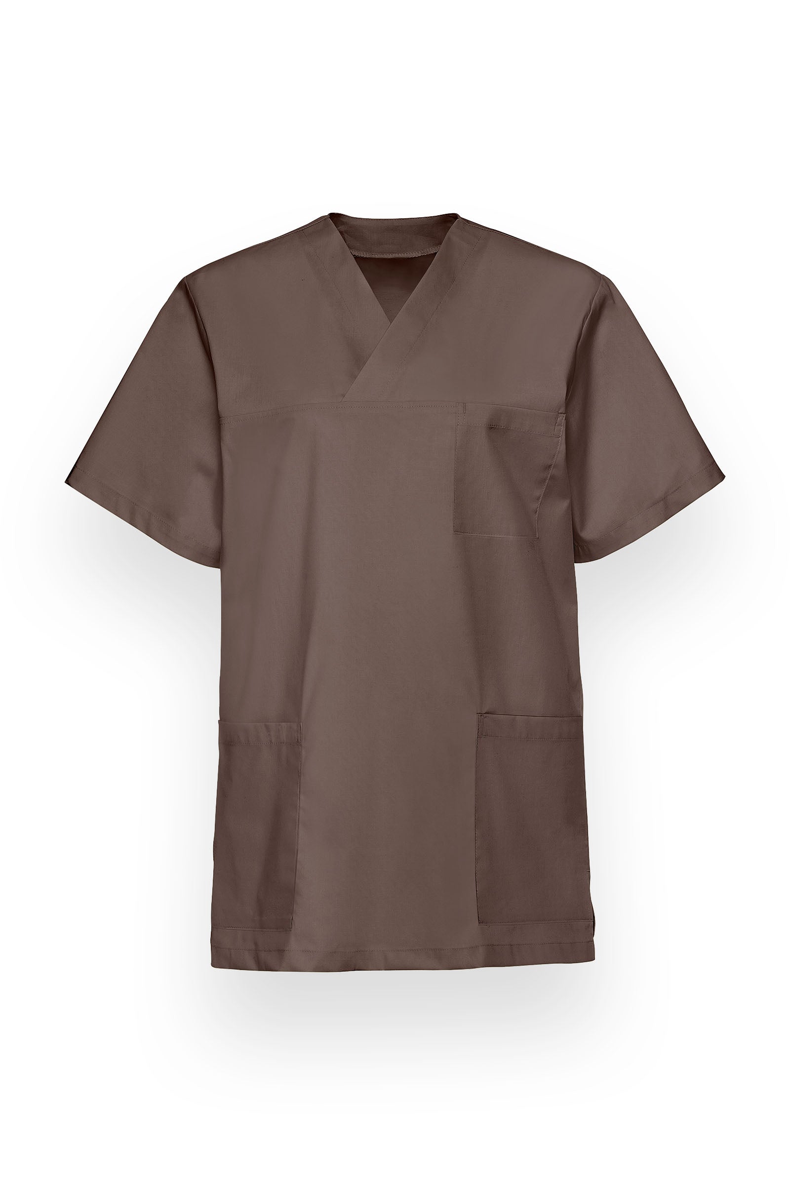 Stretch Schlupfkasack Unisex - V-Ausschnitt deep taupe