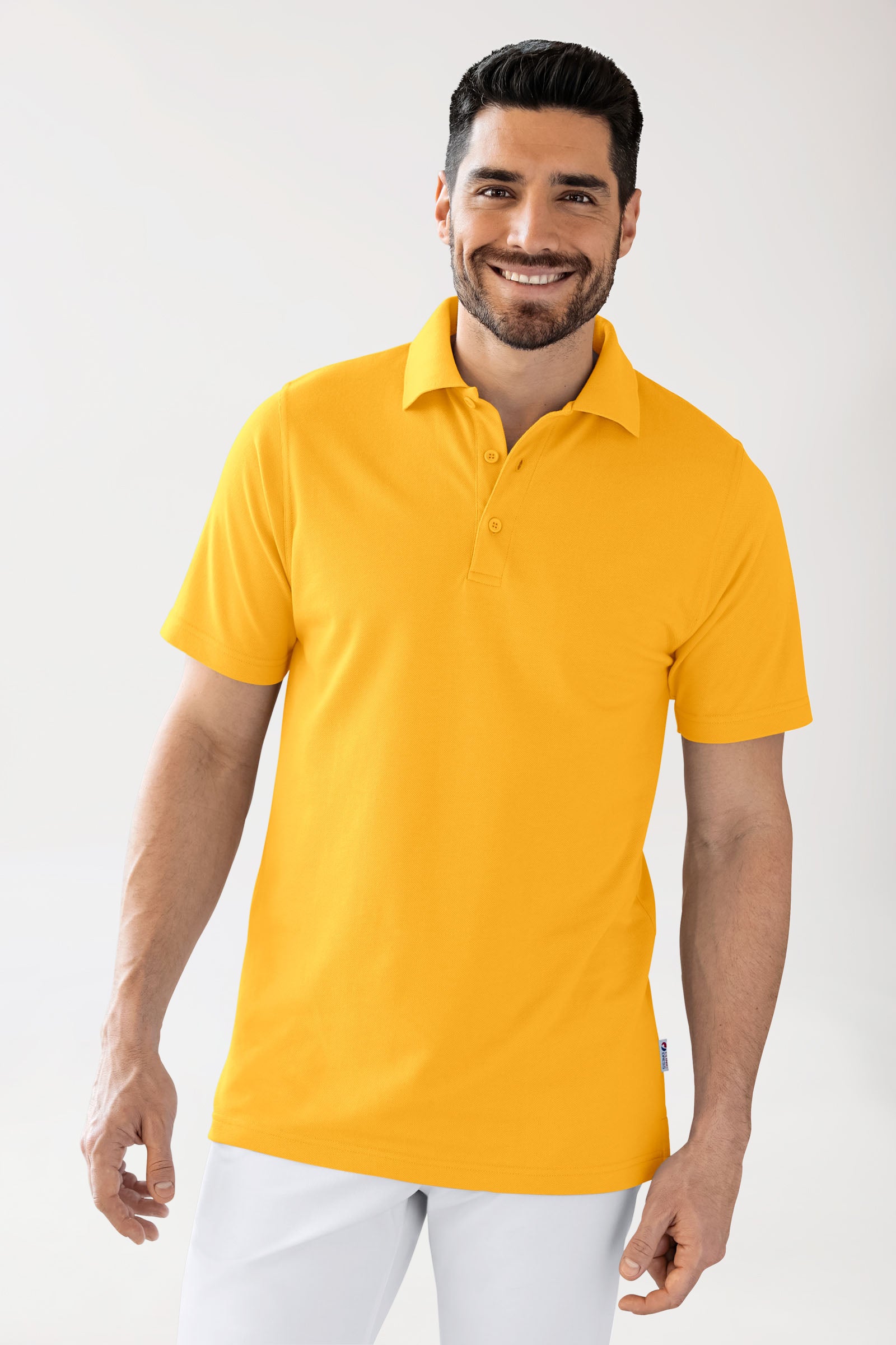 CORE Shirt Unisex - Polokragen sonnengelb, Vue de face 