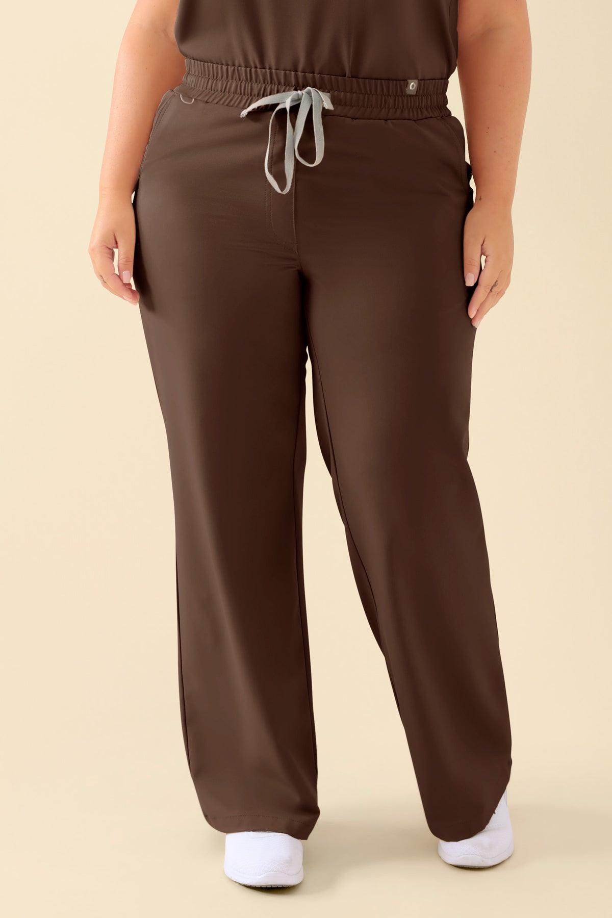 KAERE Hose Damen - weites Bein coffee, Vue de face 