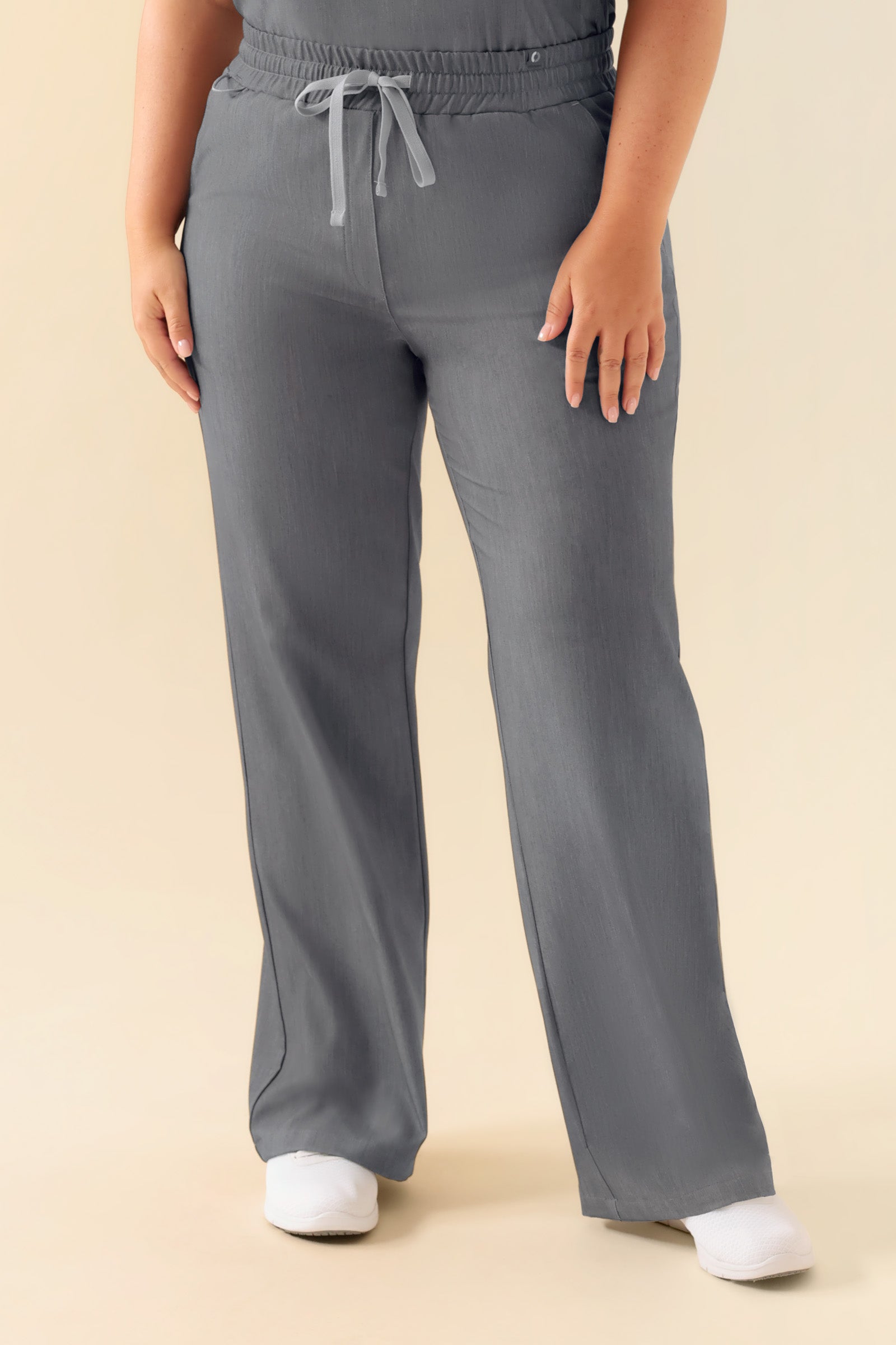 KAERE Hose Damen - weites Bein grau melange, Vue de face 