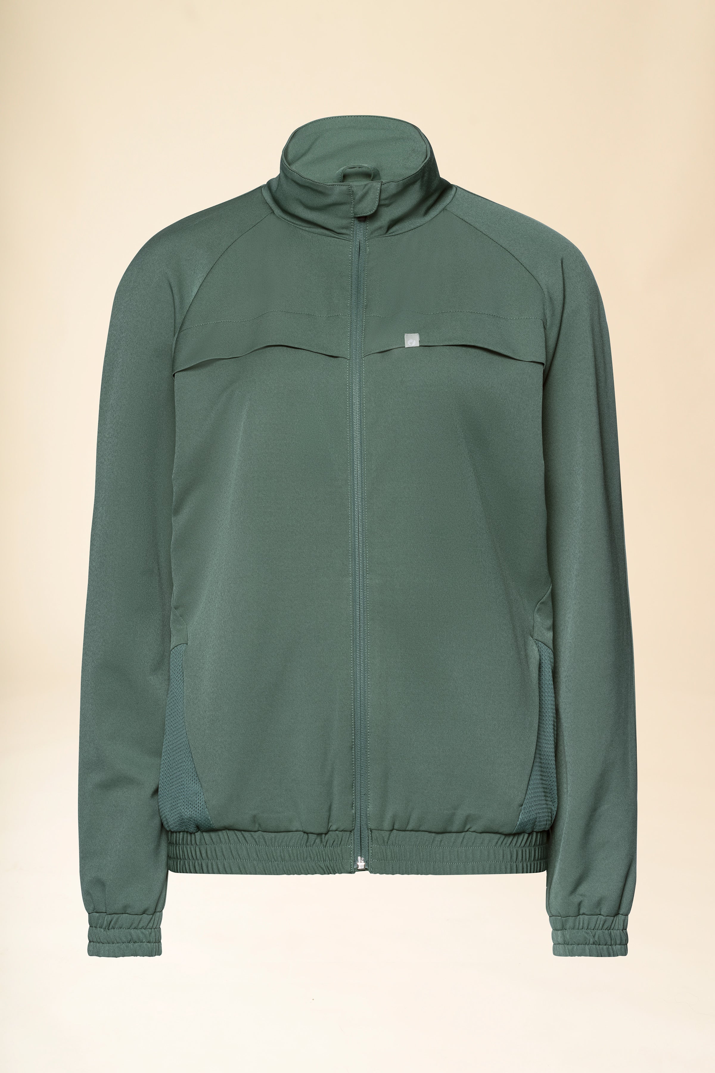 KAERE Blousonjacke Damen - mit elastischen Bündchen dunkelgrün, Vorderansicht 