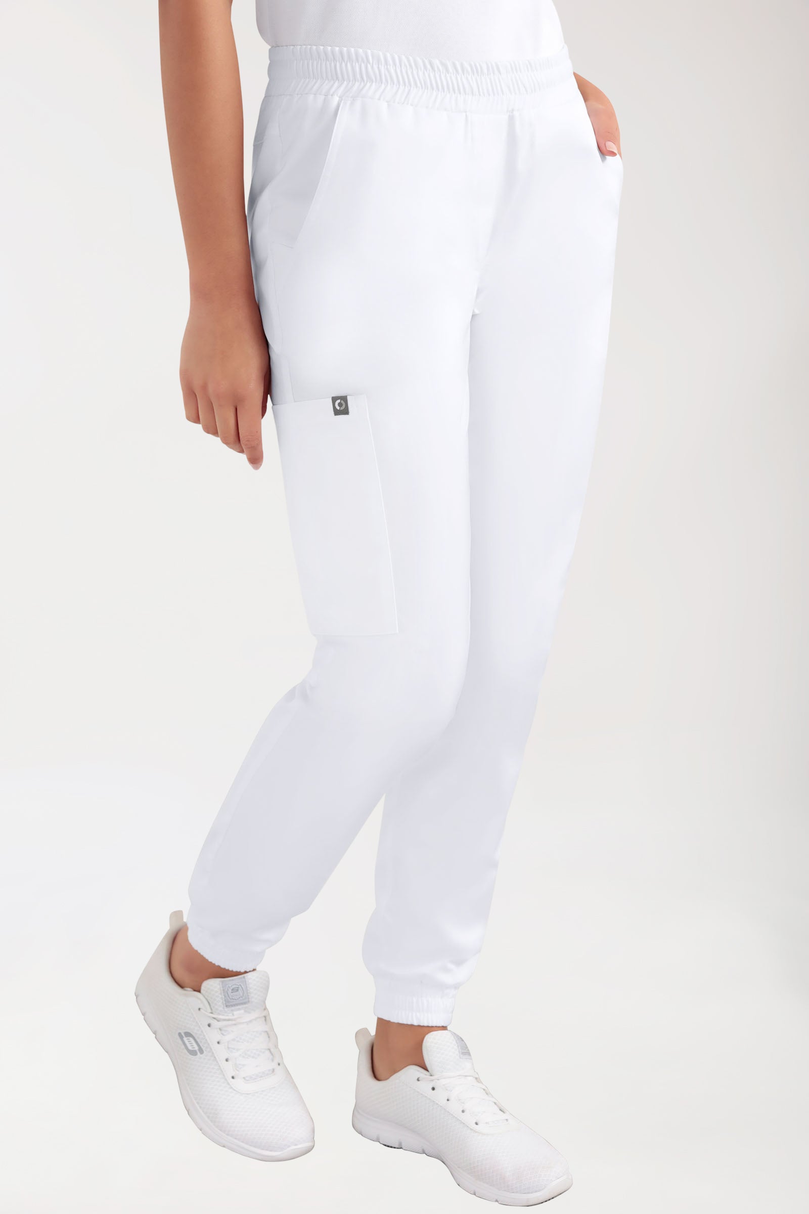 CORE Cargohose Damen - Jogpants Style weiss
