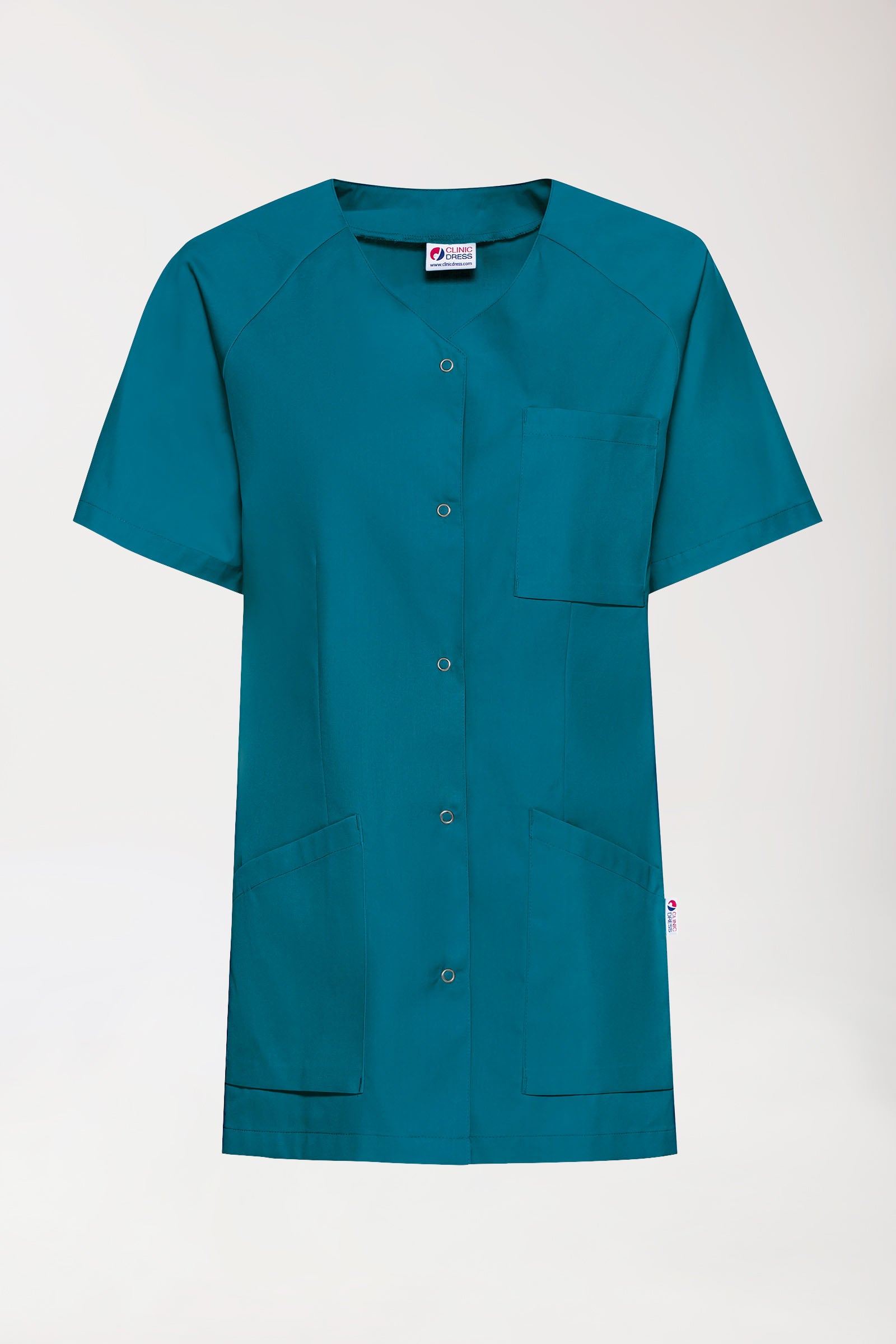 CORE Kasack Damen - durchgeknöpft petrol, Vue de face 