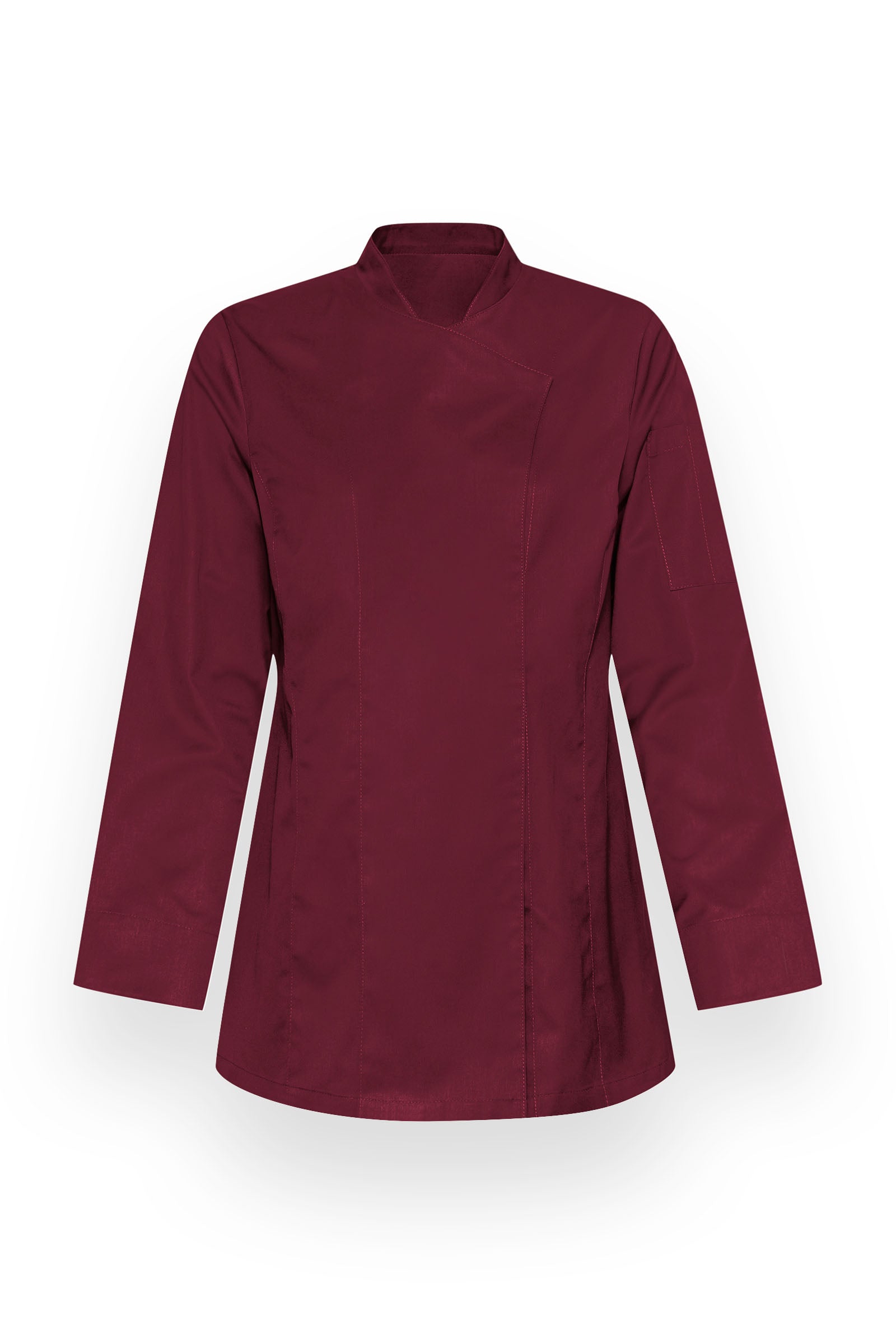 Gastro Kochjacke Damen - 1/1 Arm bordeaux