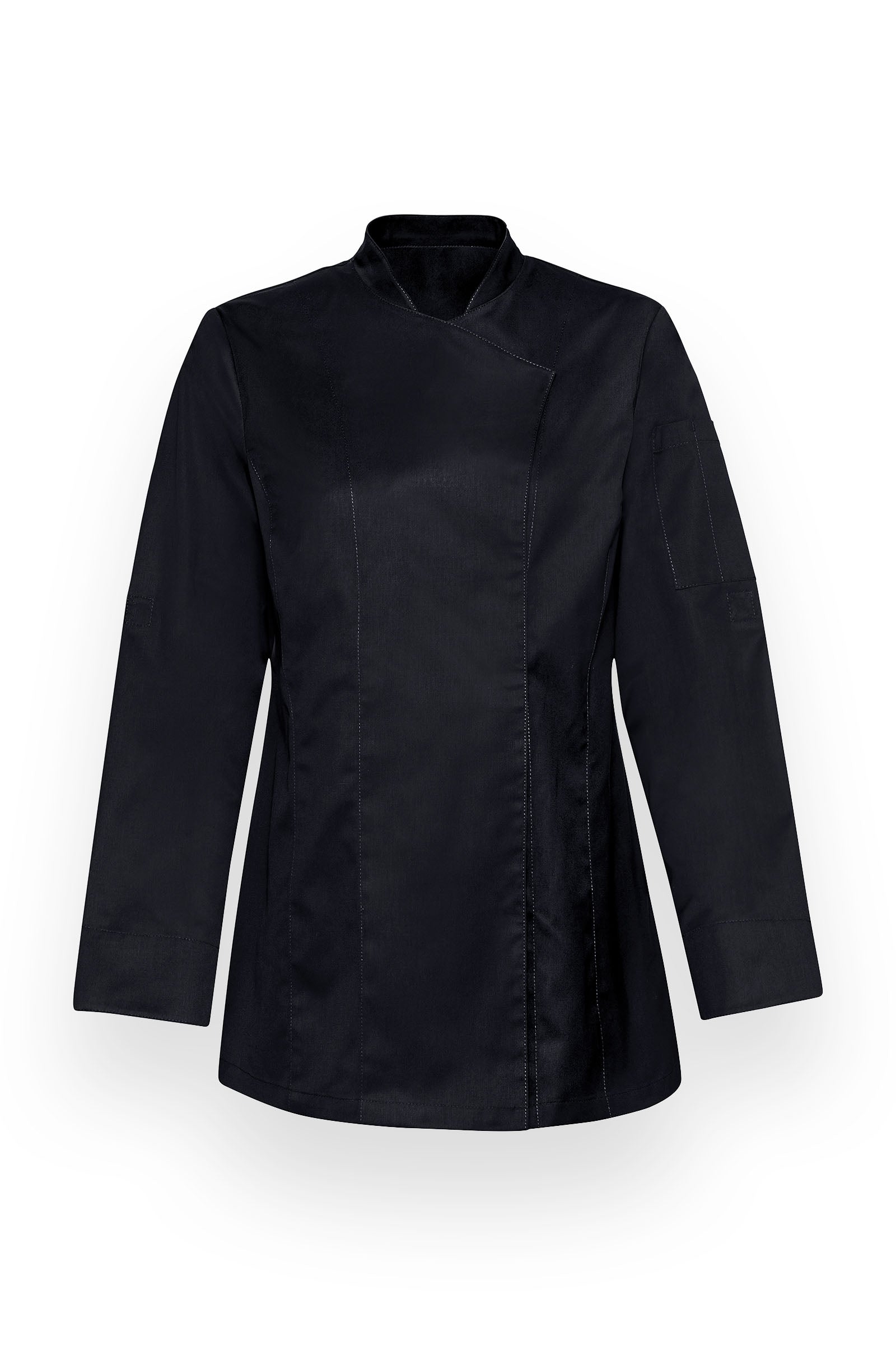 Gastro Kochjacke Damen - 1/1 Arm schwarz
