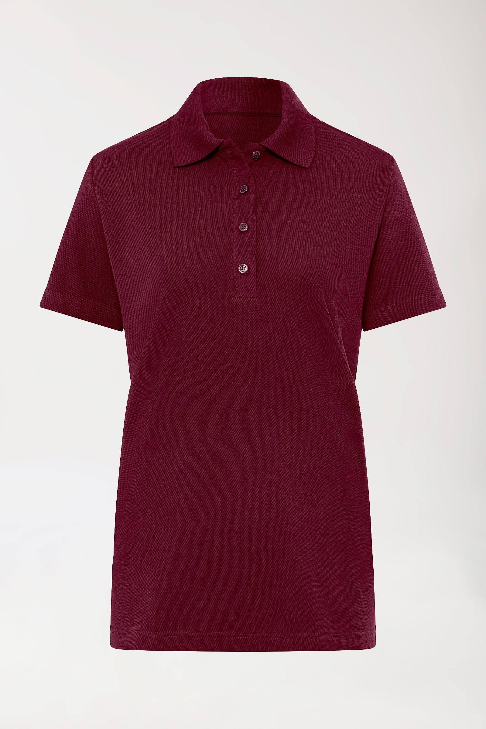 CORE Shirt Damen - Polokragen bordeaux