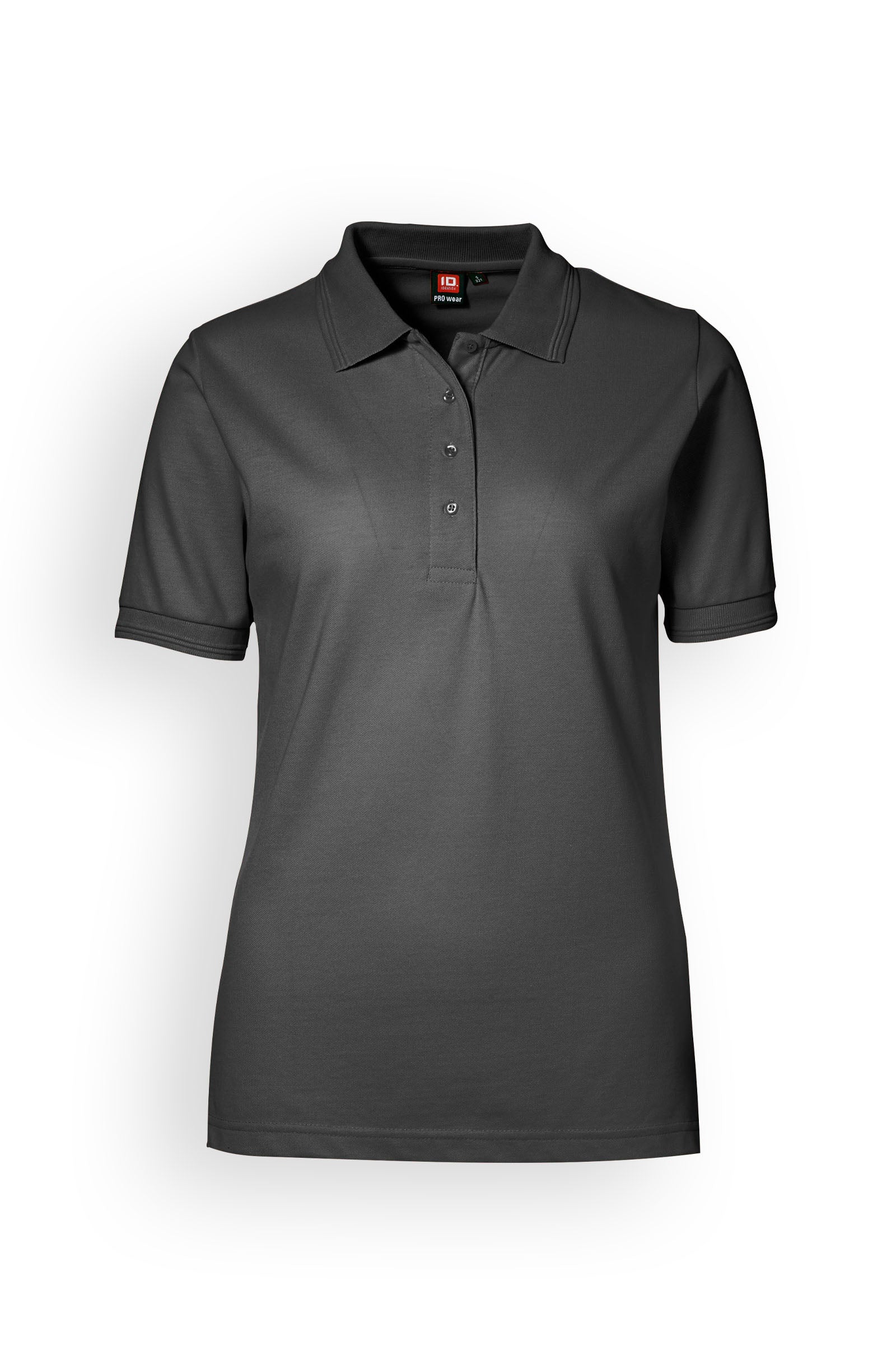 Piqué Shirt Damen Industriewäsche geeignet nach EN ISO 15797 - Polokragen dunkelgrau, Vue de face 