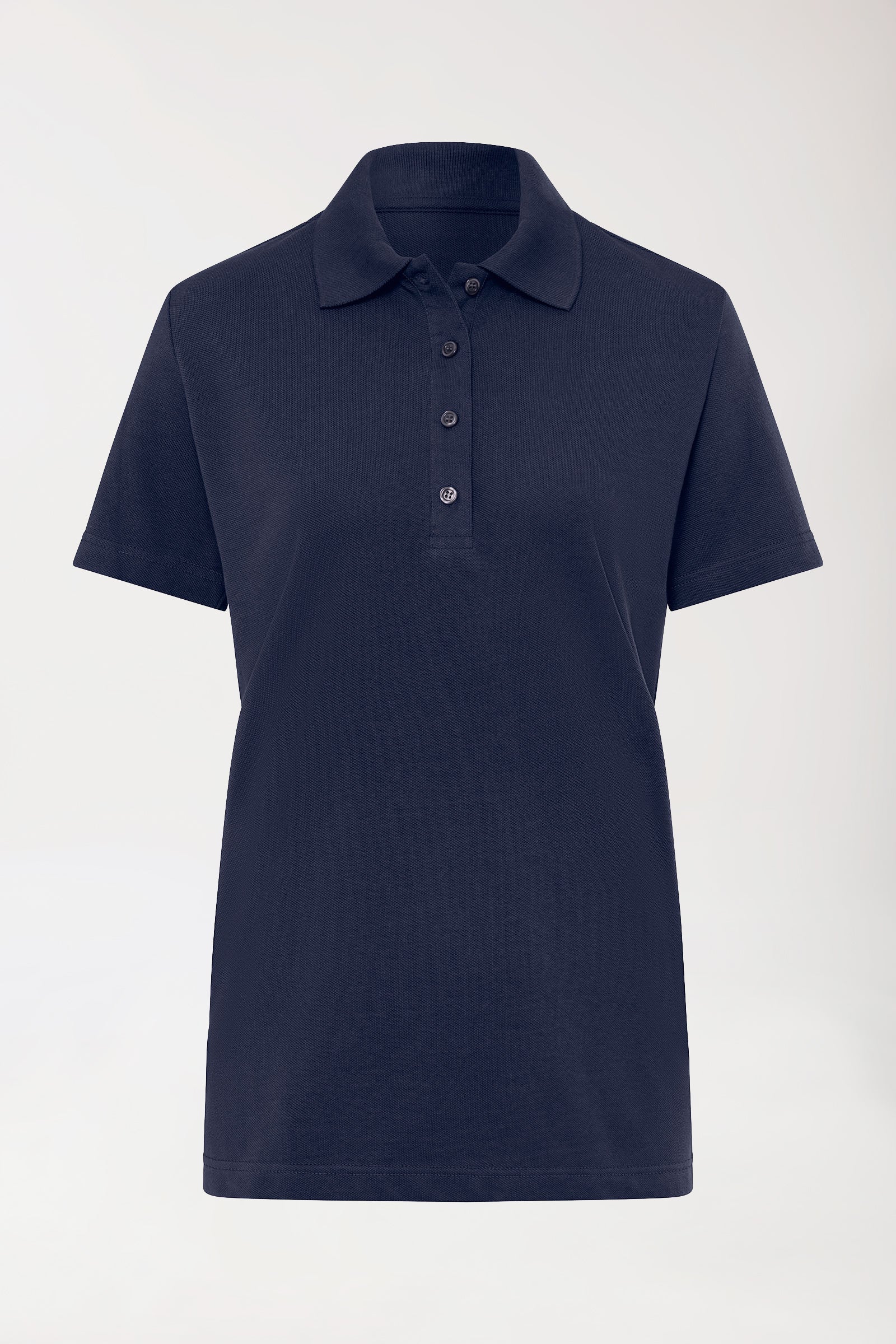 CORE Shirt Damen - Polokragen navy, Vue de face 