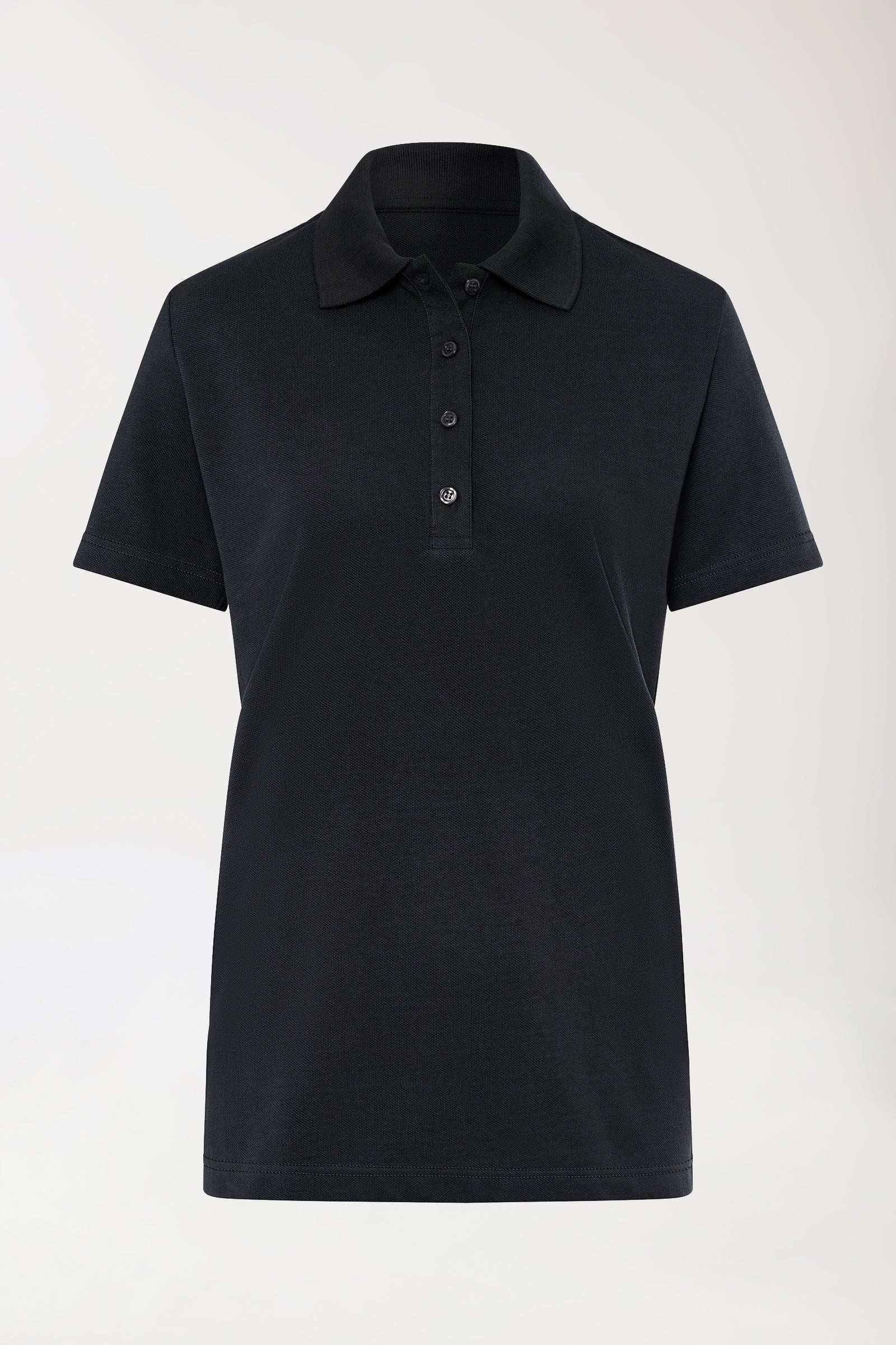 CORE Shirt Damen - Polokragen schwarz, Vue de face 