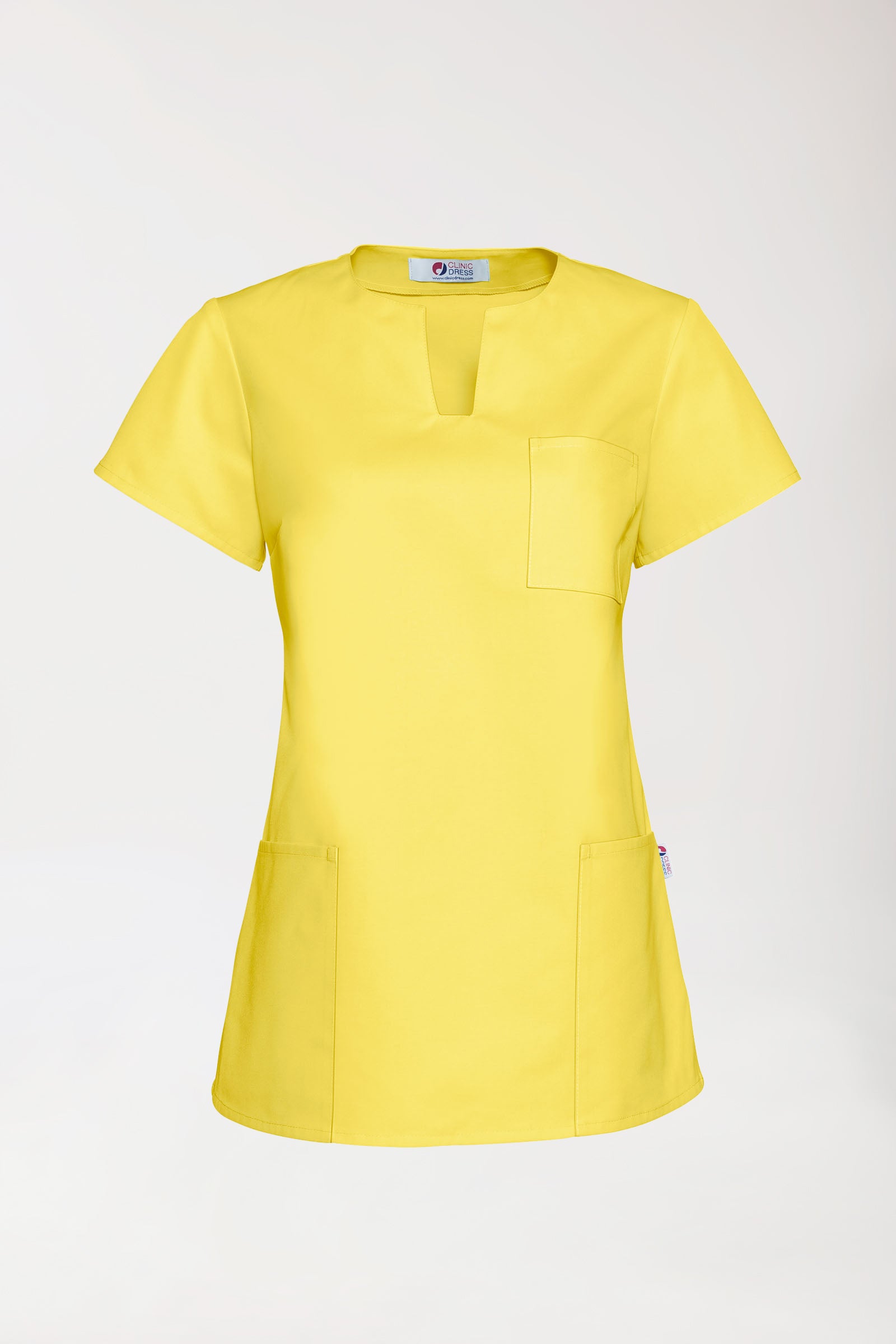 JUST STRONG Schlupfkasack Damen - eckiger Ausschnitt gelb