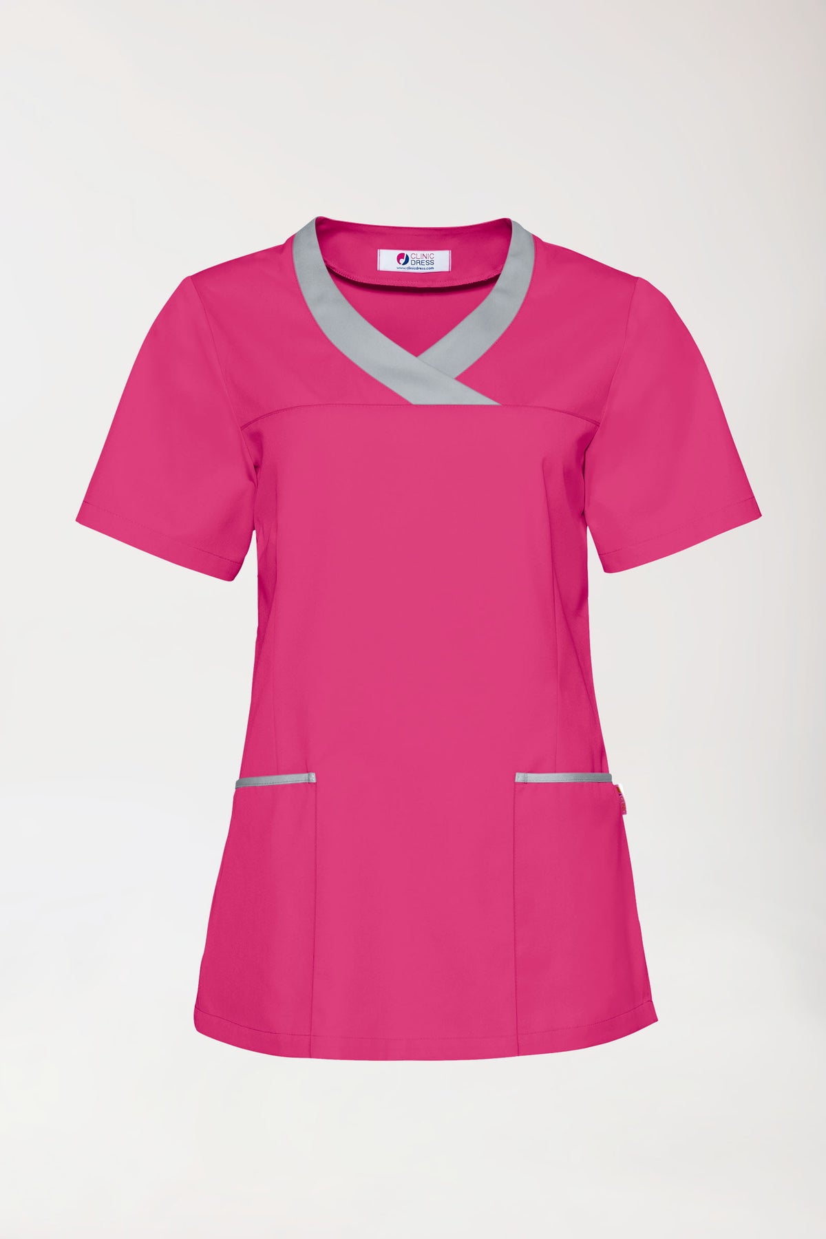 CORE Schlupfkasack Damen pink/grau, Vorderansicht 