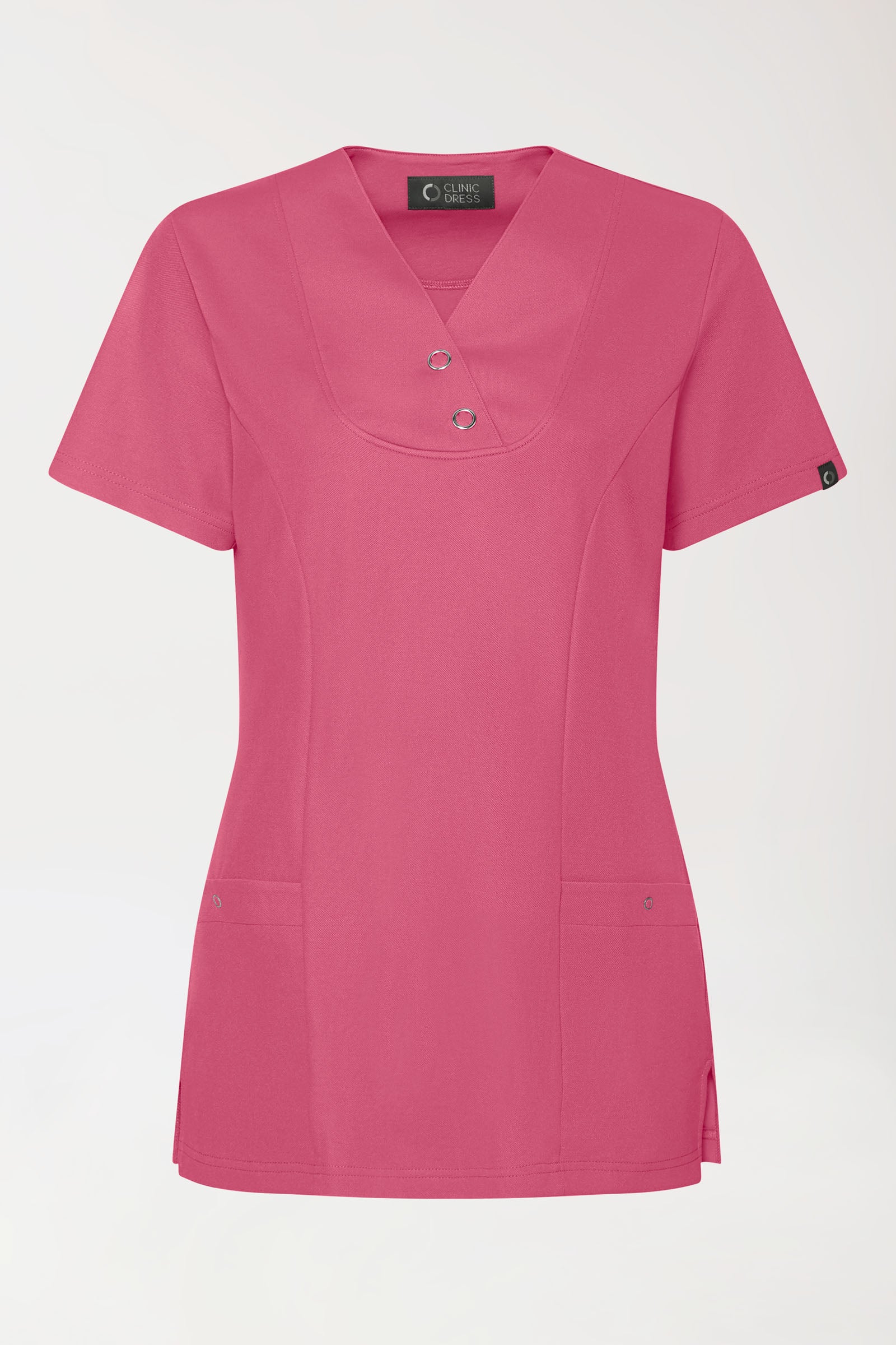 COMFY FLEX Stretch Schlupfkasack Damen - mit Druckknöpfen rosenholz, Vue de face 