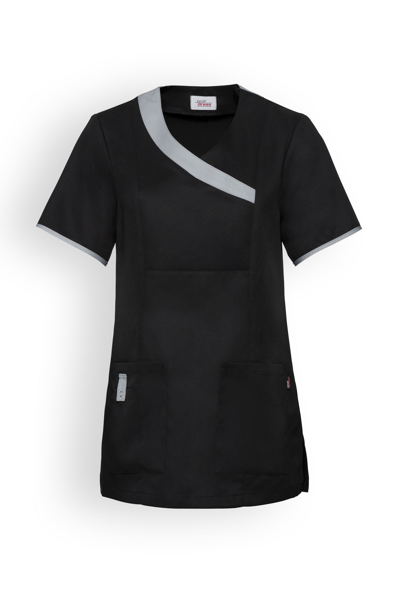 Schlupfkasack Damen Schwarz Perlgrau