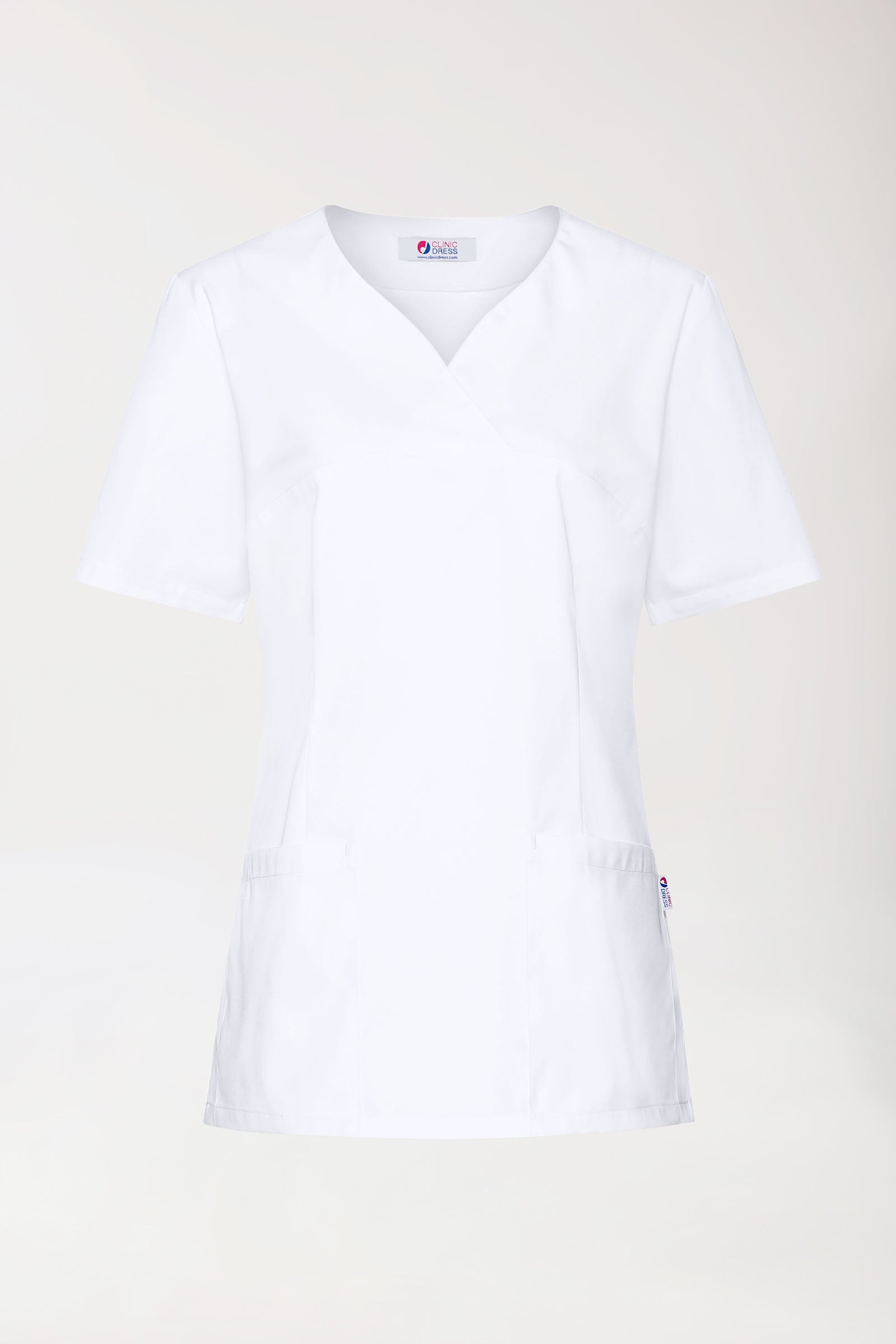 CORE Schlupfkasack Damen - 5er-Pack - Herzausschnitt weiss