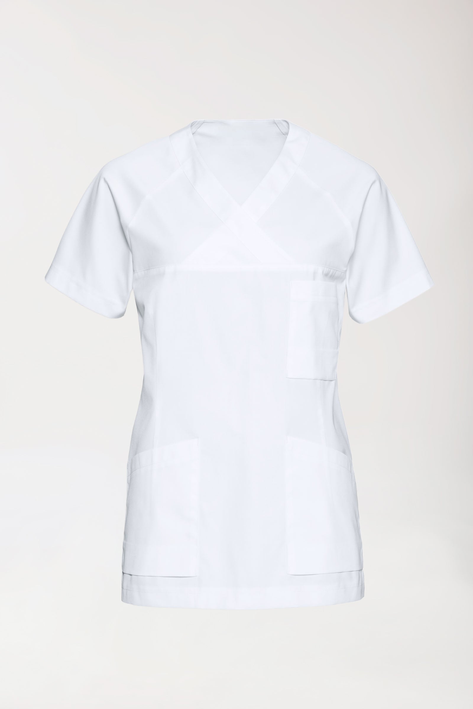 DER Kasack-Kasack Damen - V-Ausschnitt weiss