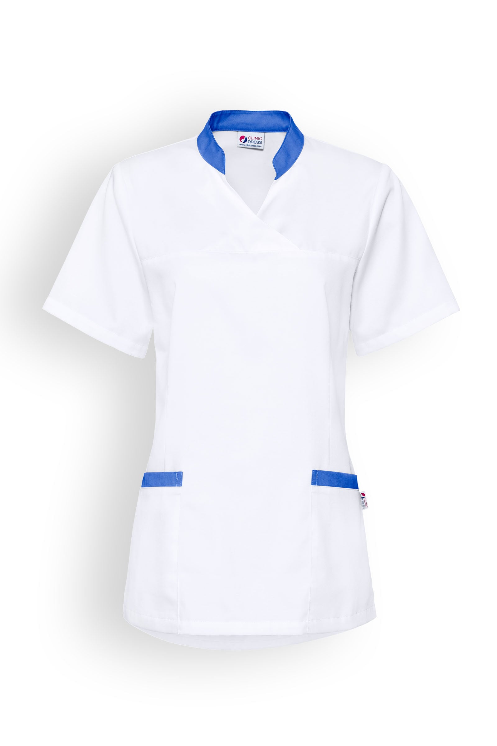 Schlupfkasack Damen Besatz Königsblau