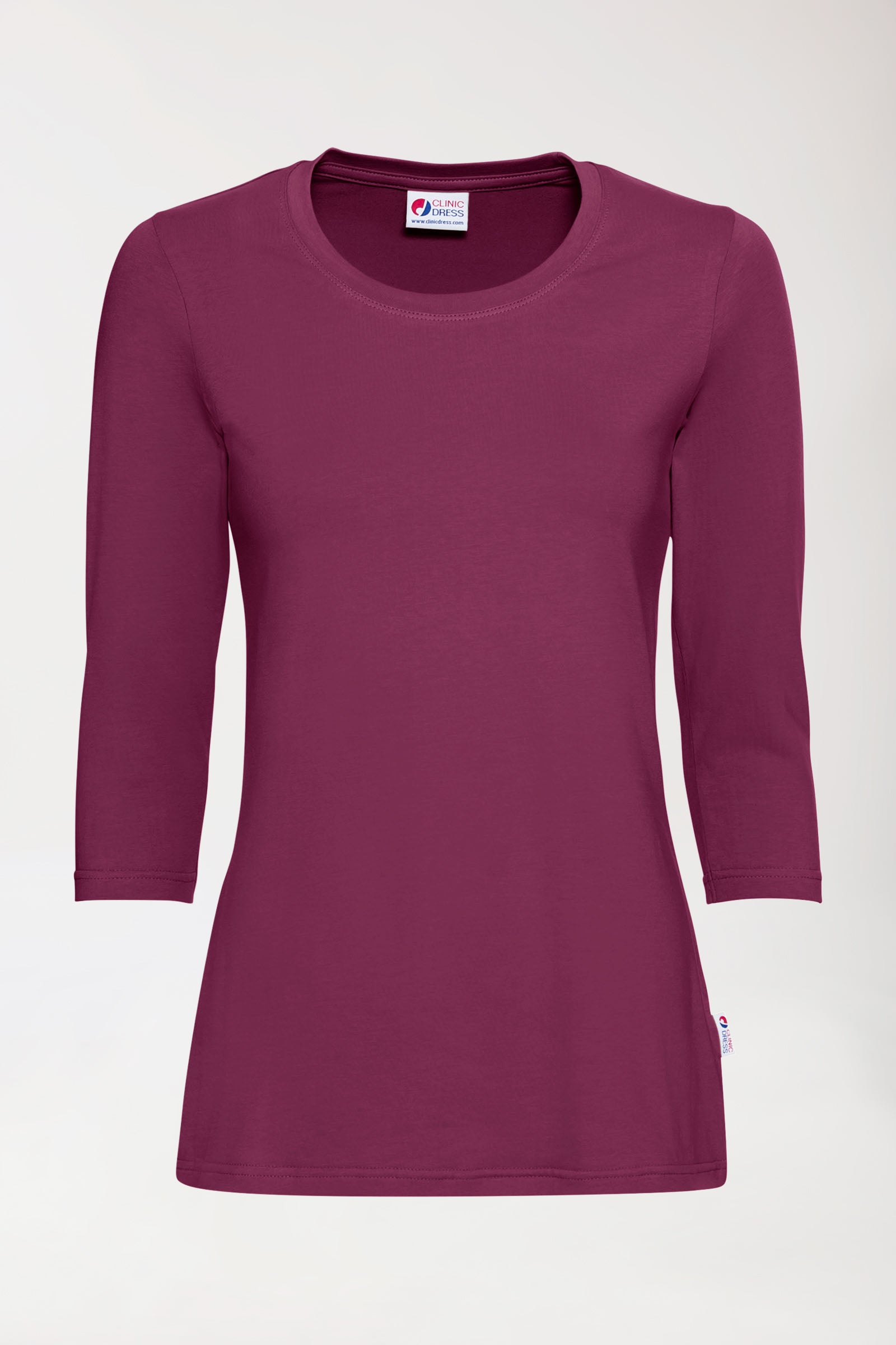 CORE Shirt Damen - 3/4 Arm berry, Vue de face 