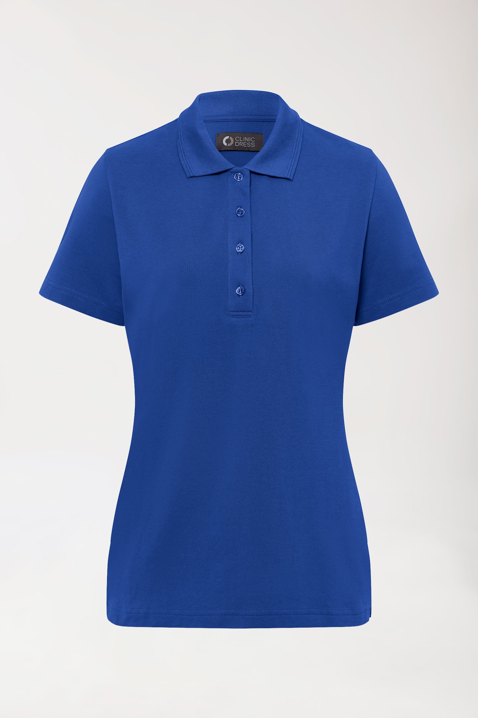 COMFY FLEX Stretch Shirt Damen - Polokragen königsblau, Vue de face 