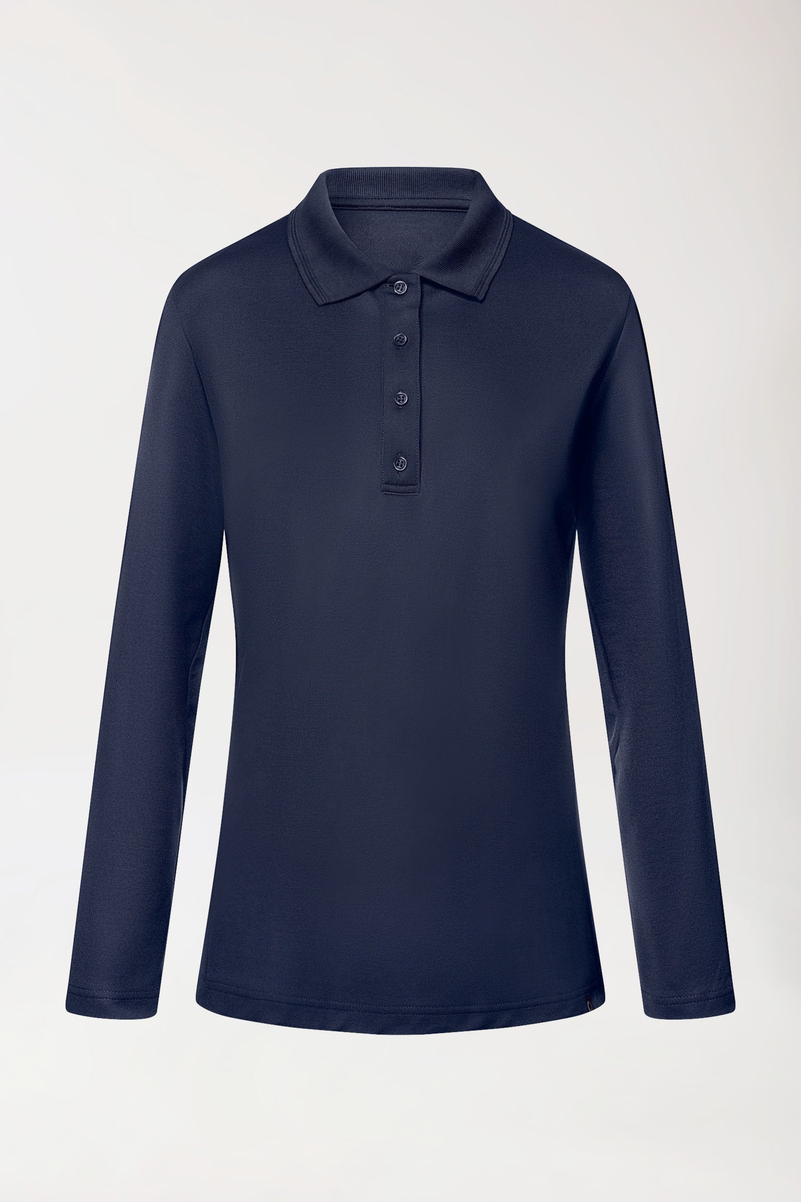 COMFY FLEX Stretch Longsleeve Damen - Polokragen navy, Vue de face 