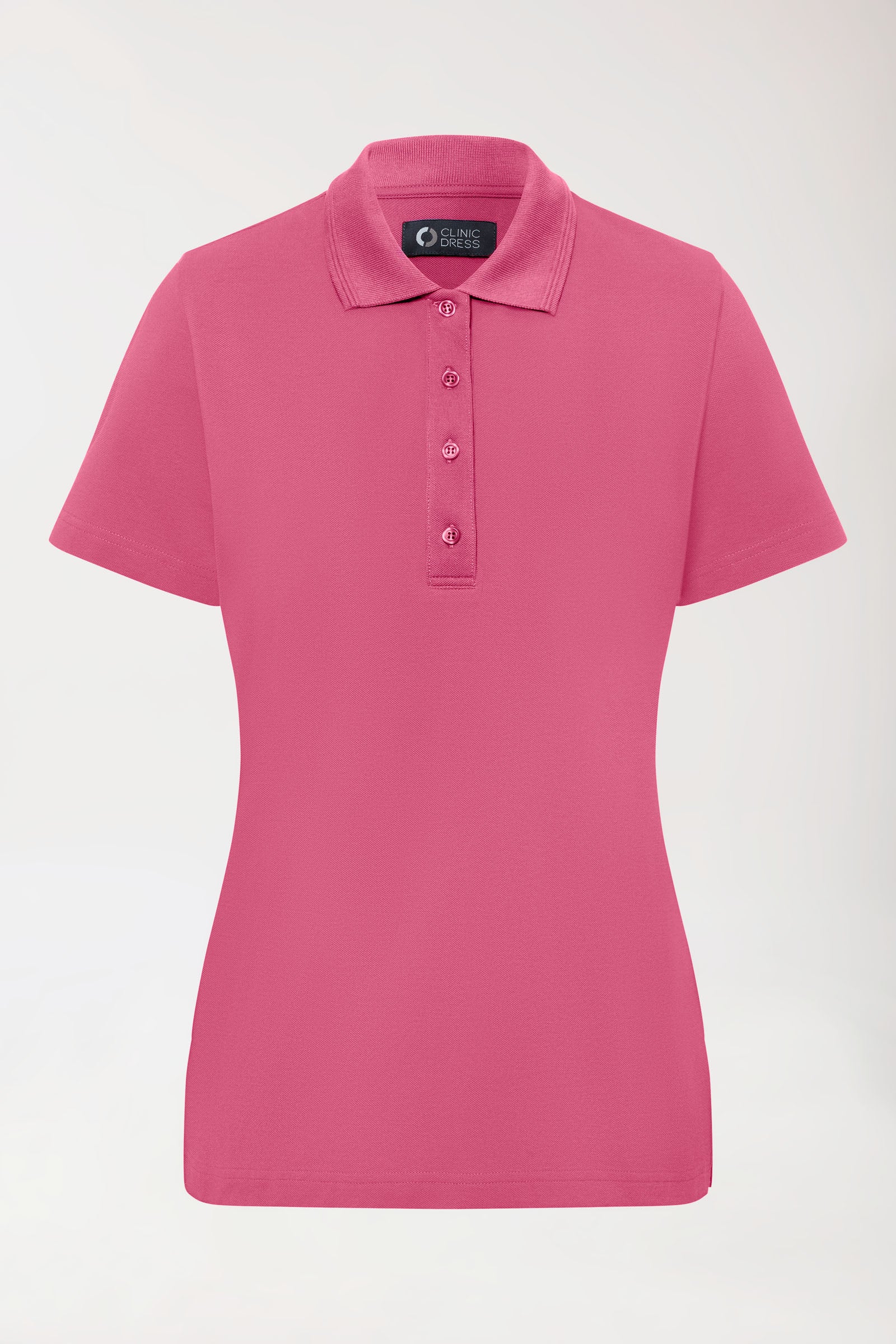 COMFY FLEX Stretch Shirt Damen - Polokragen rosenholz, Vorderansicht 