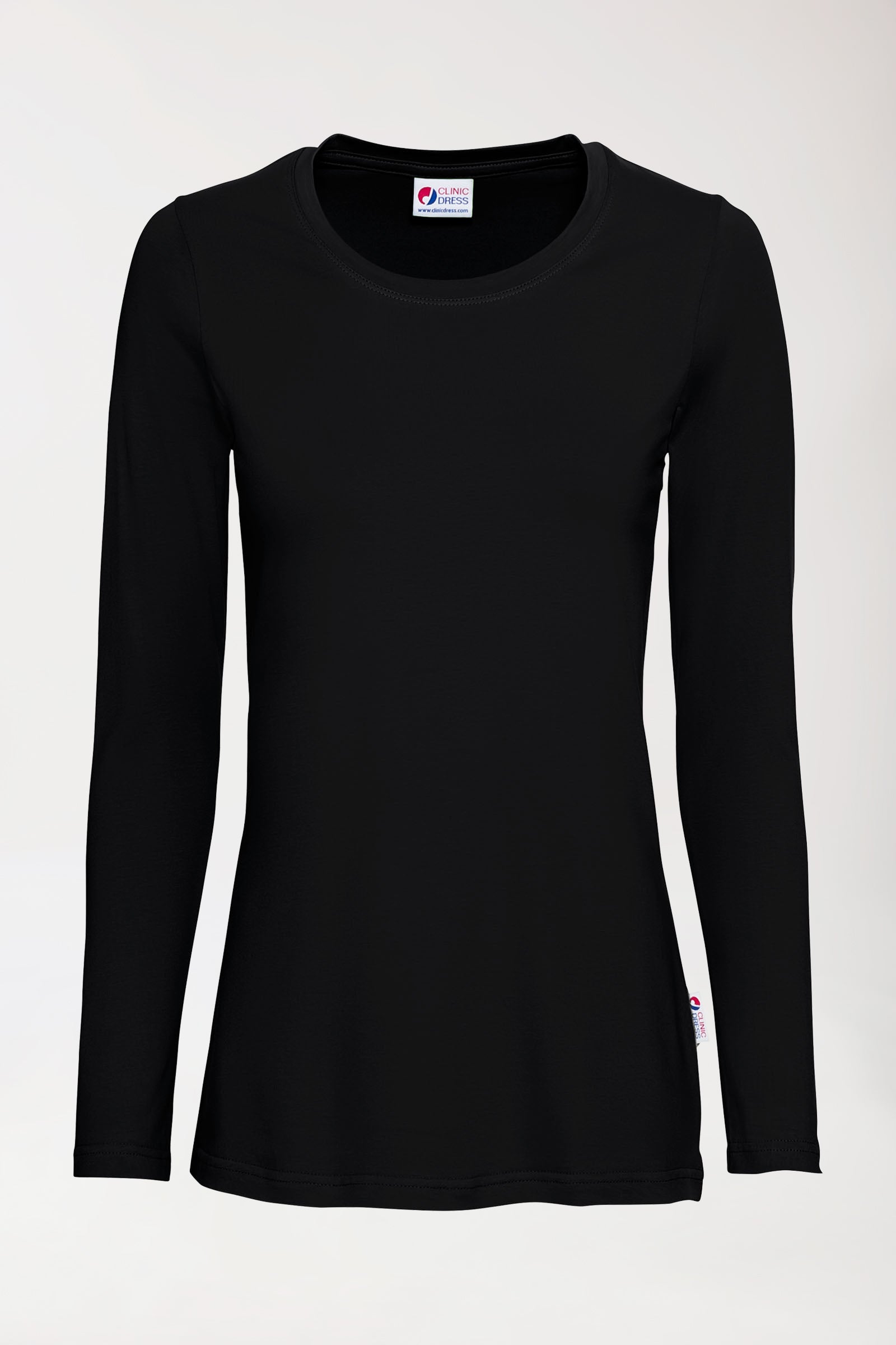 CORE Shirt Damen - 1/1 Arm schwarz, Vorderansicht 