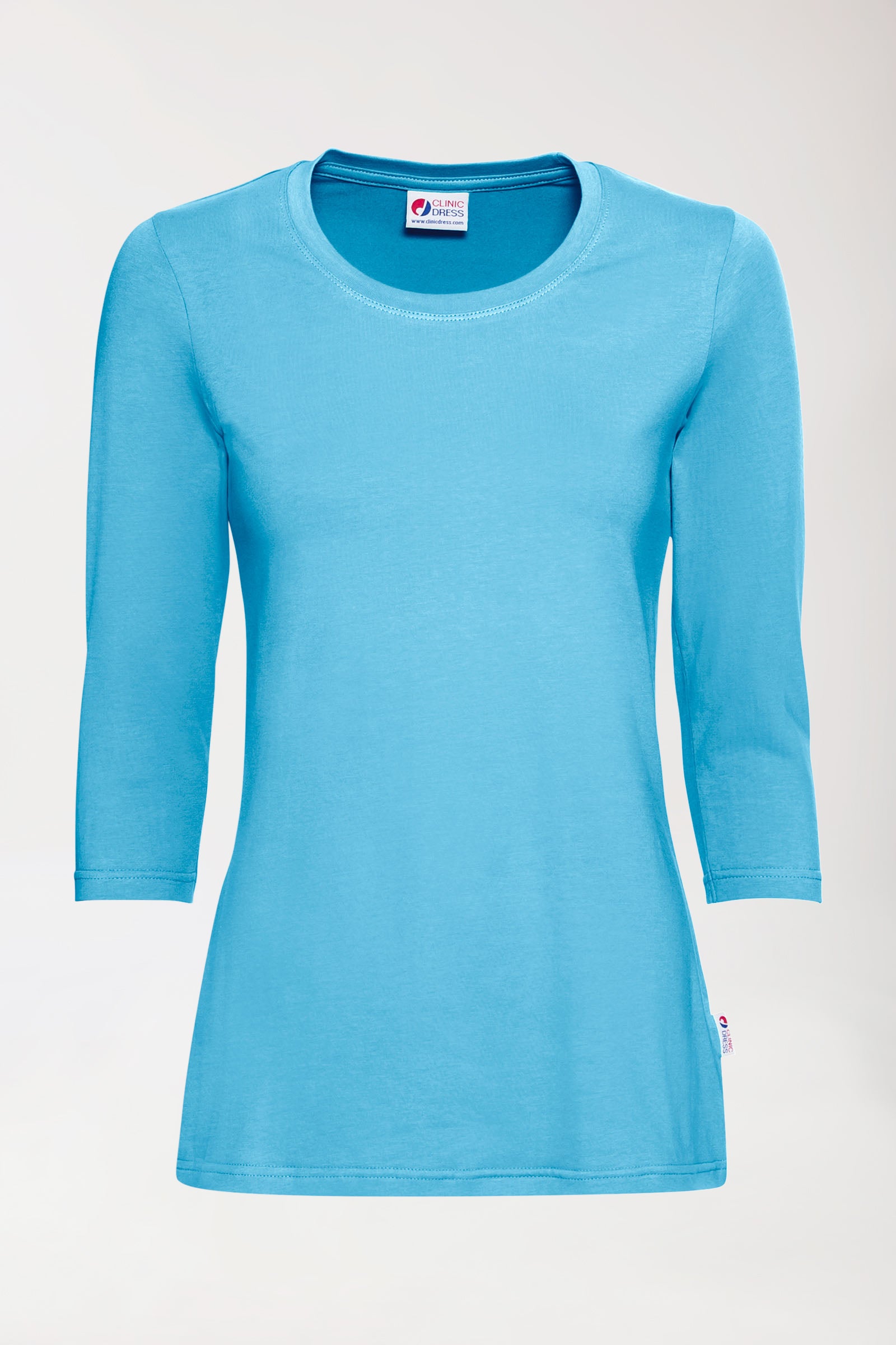 CORE Shirt Damen - 3/4 Arm türkis, Vue de face 